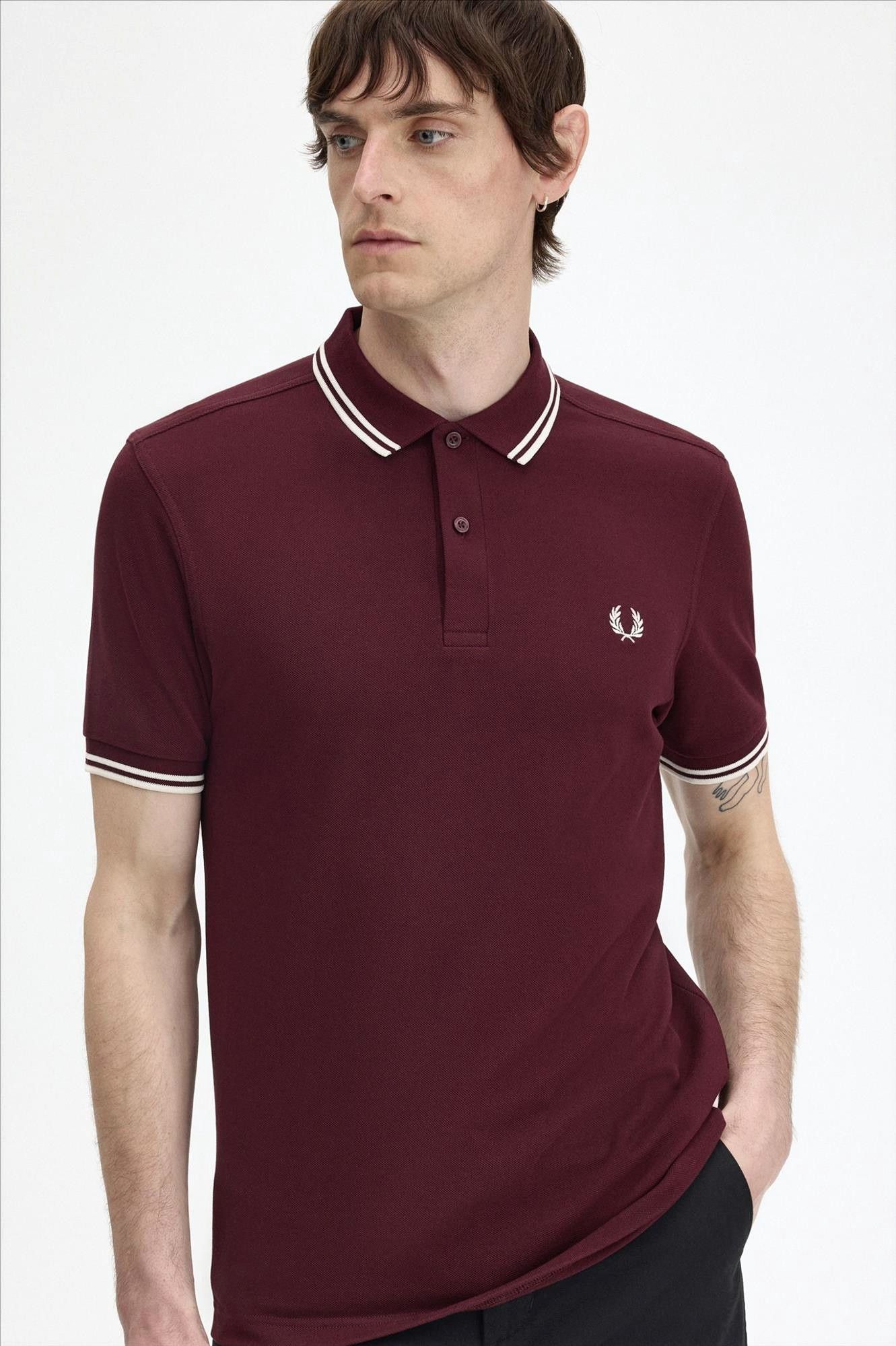 Fred Perry - Bordeaux Twin Tipped polo