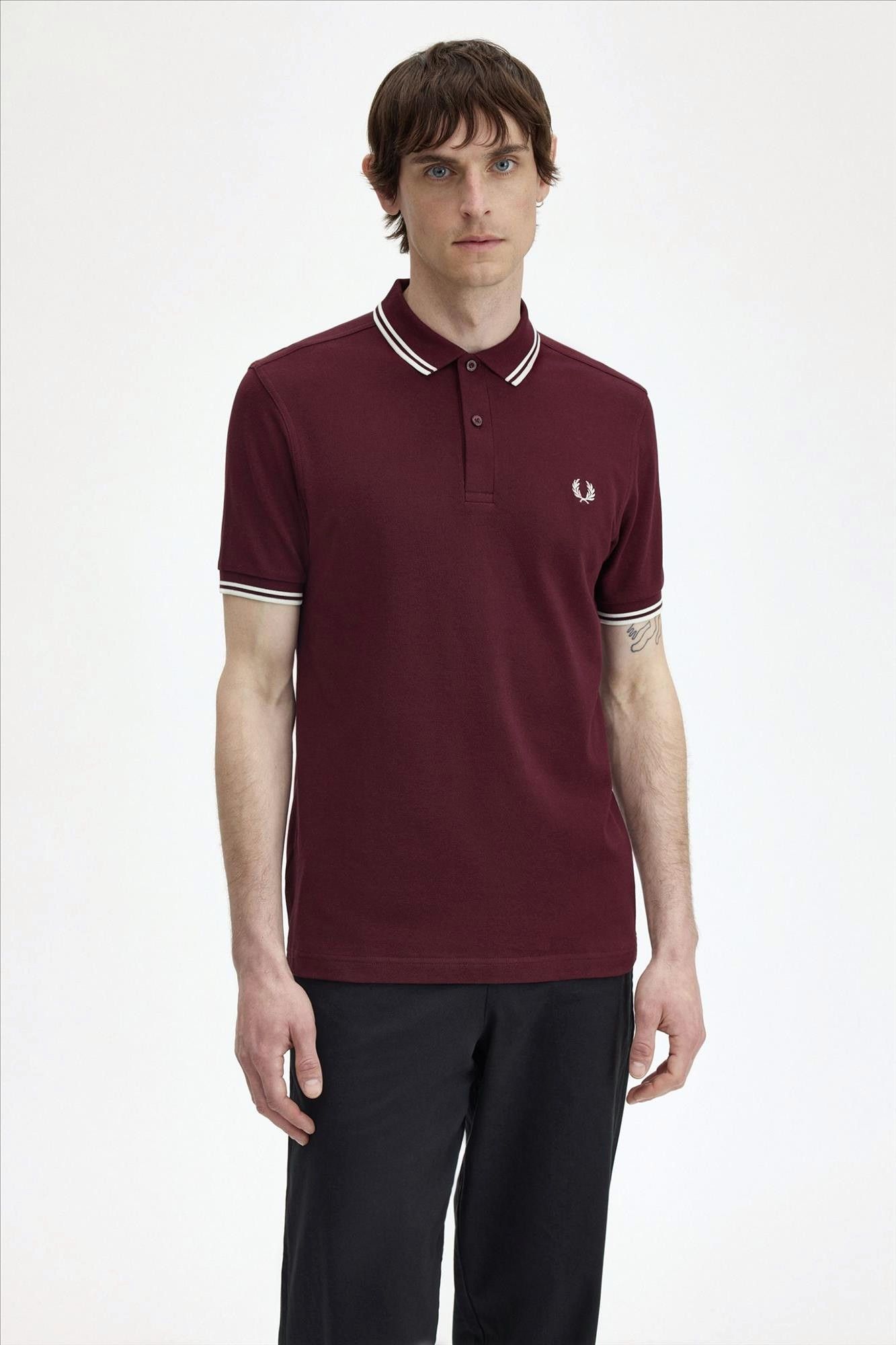 Fred Perry - Bordeaux Twin Tipped polo