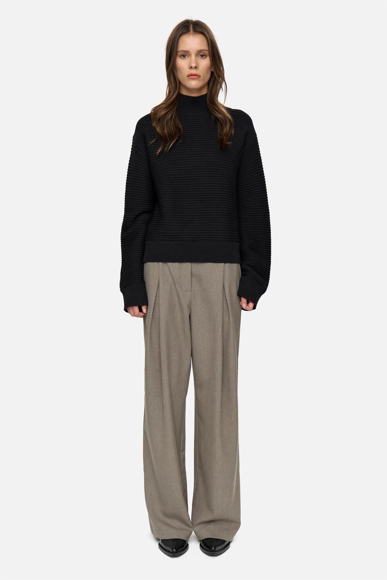 Minimum - Zwarte Sissel t-n jumper trui
