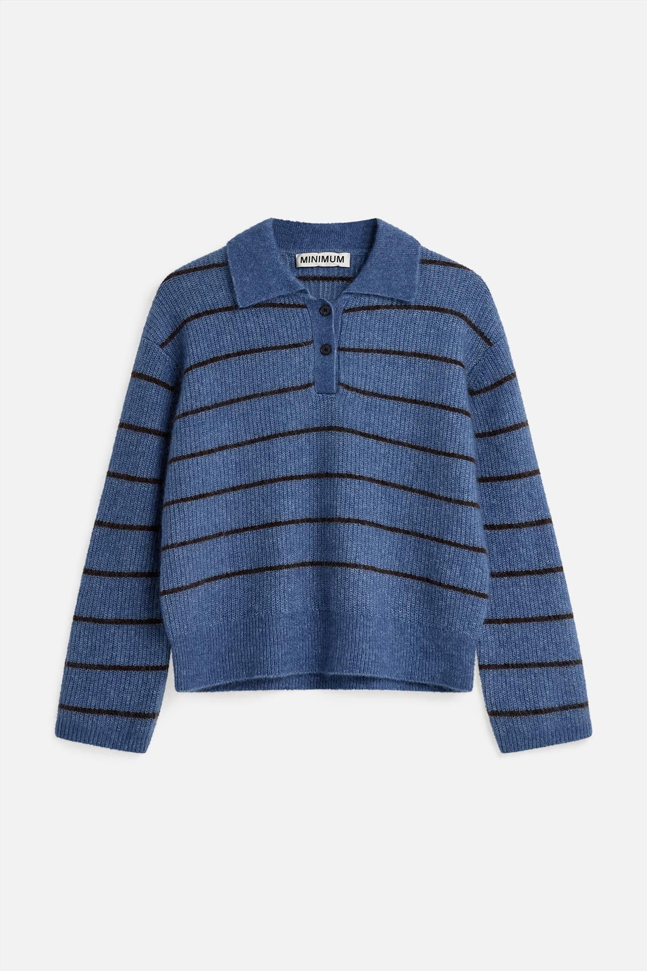Minimum - Blauw Gestreepte Ranni polotrui