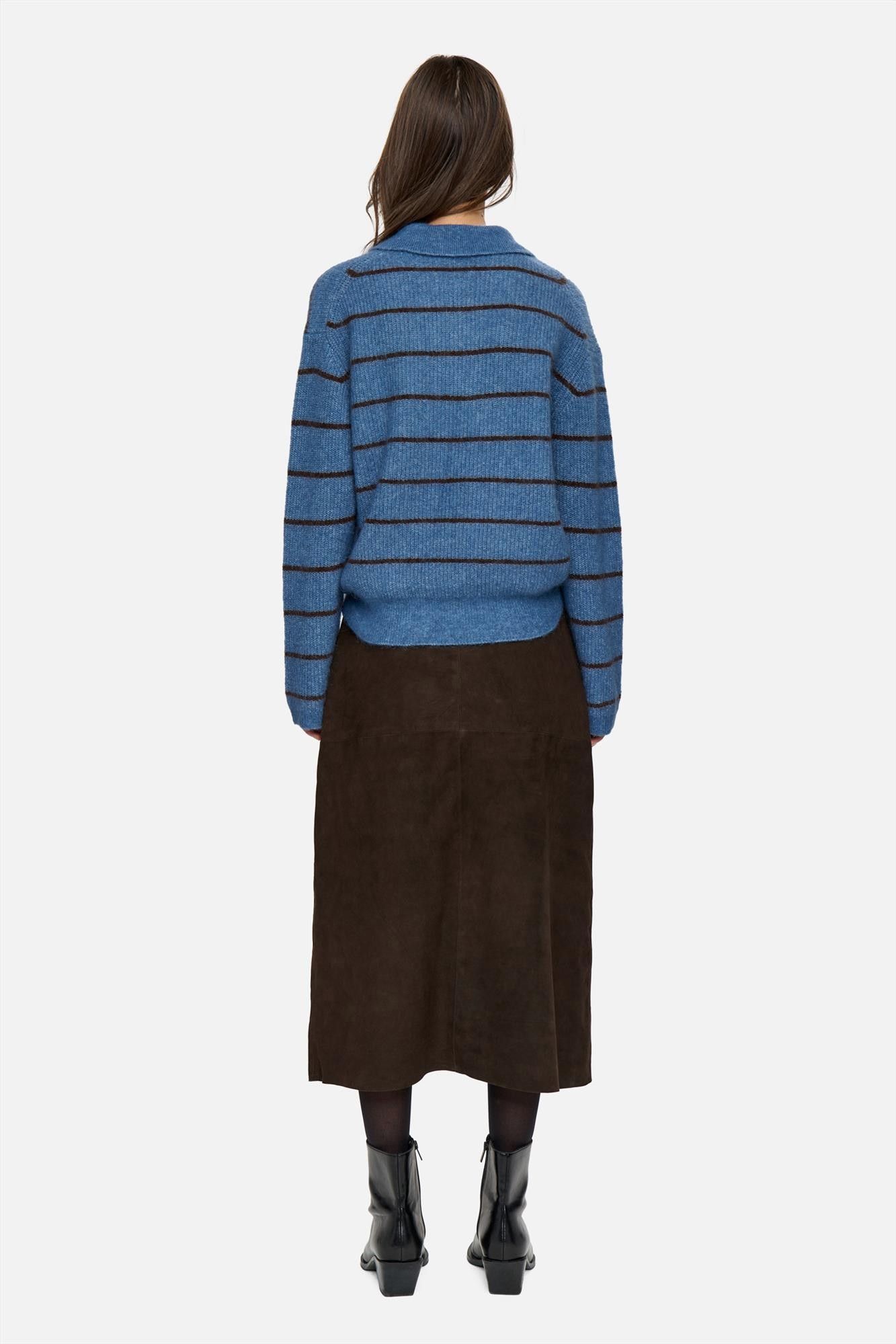 Minimum - Blauw Gestreepte Ranni polotrui