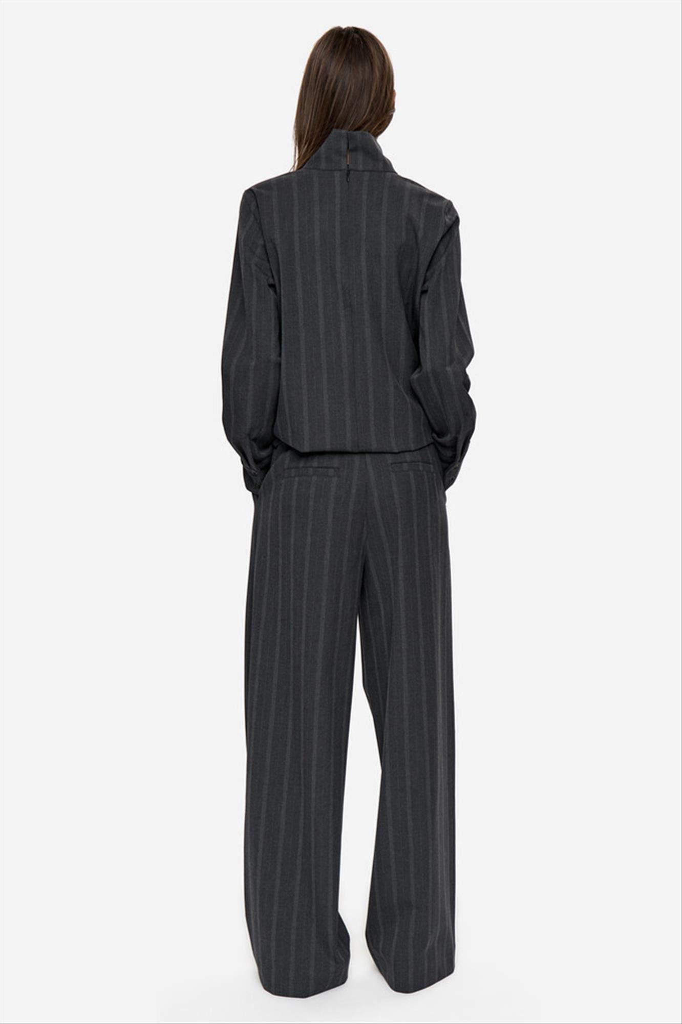 Minimum - Donkergrijze Gertrud broek