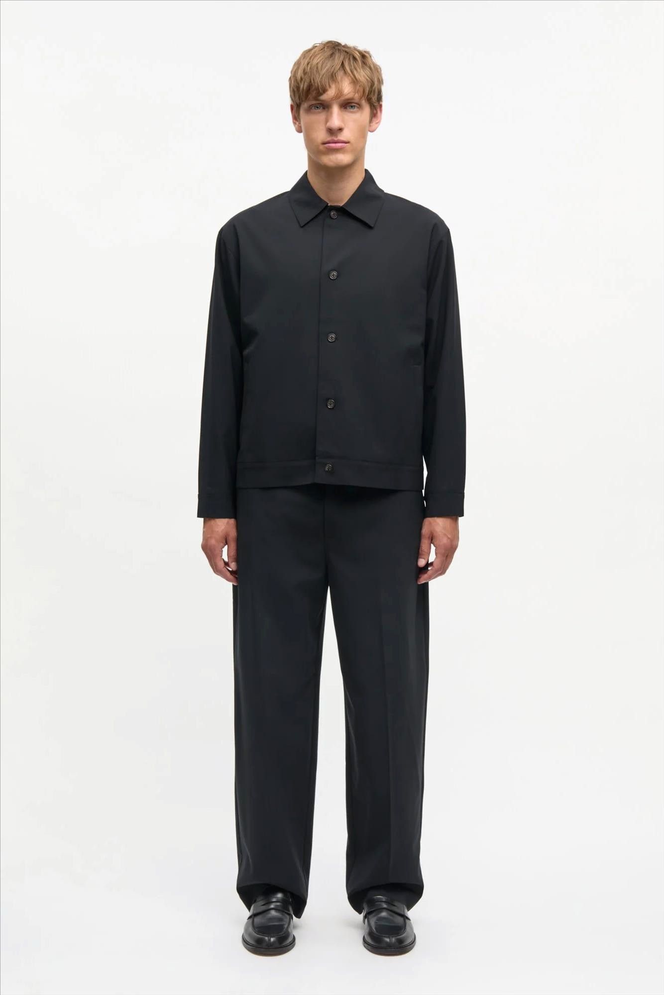 MADS NORGAARD - Zwarte Dense Weave Travis blazer
