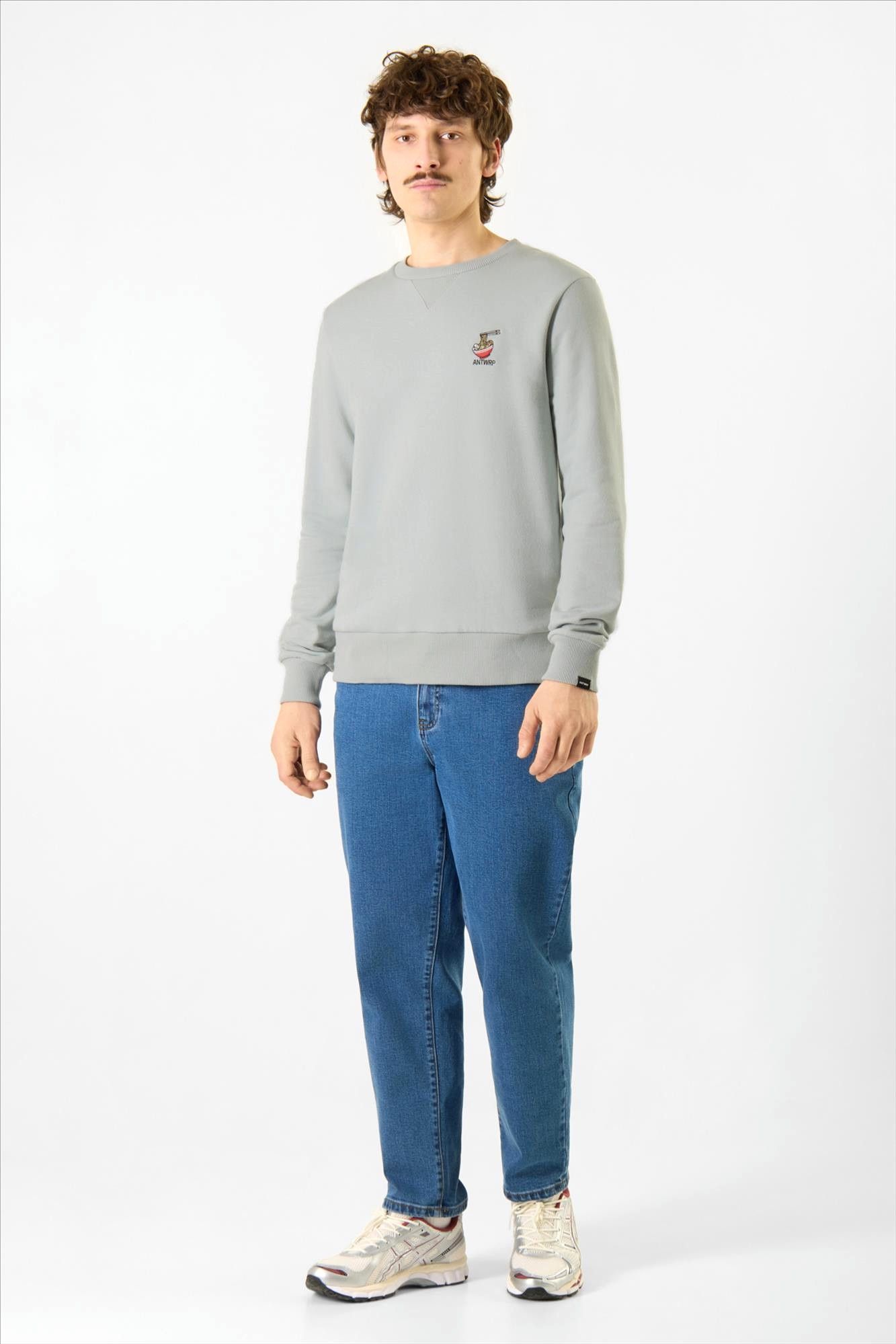 Antwrp - Blauwgrijze Noodle sweater