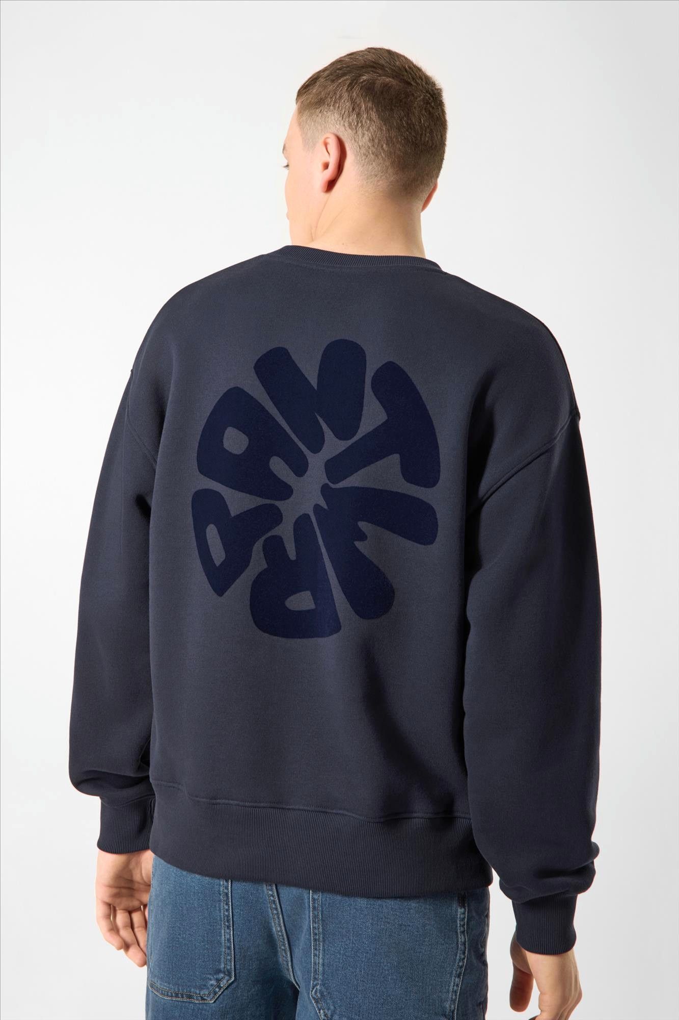 Antwrp - Donkerblauwe Backprint sweater
