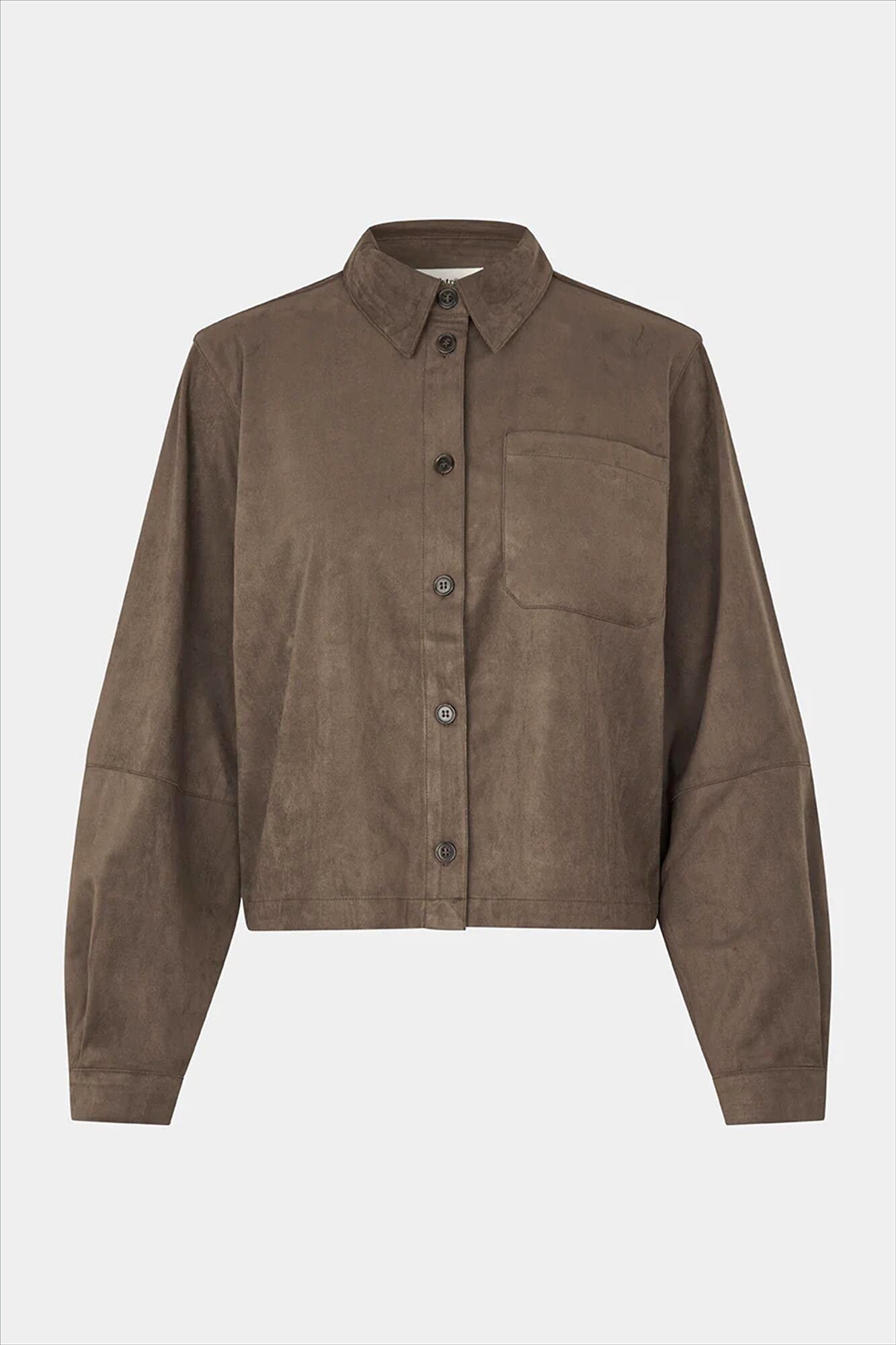 Modström - Donkerbruine Britney blouse
