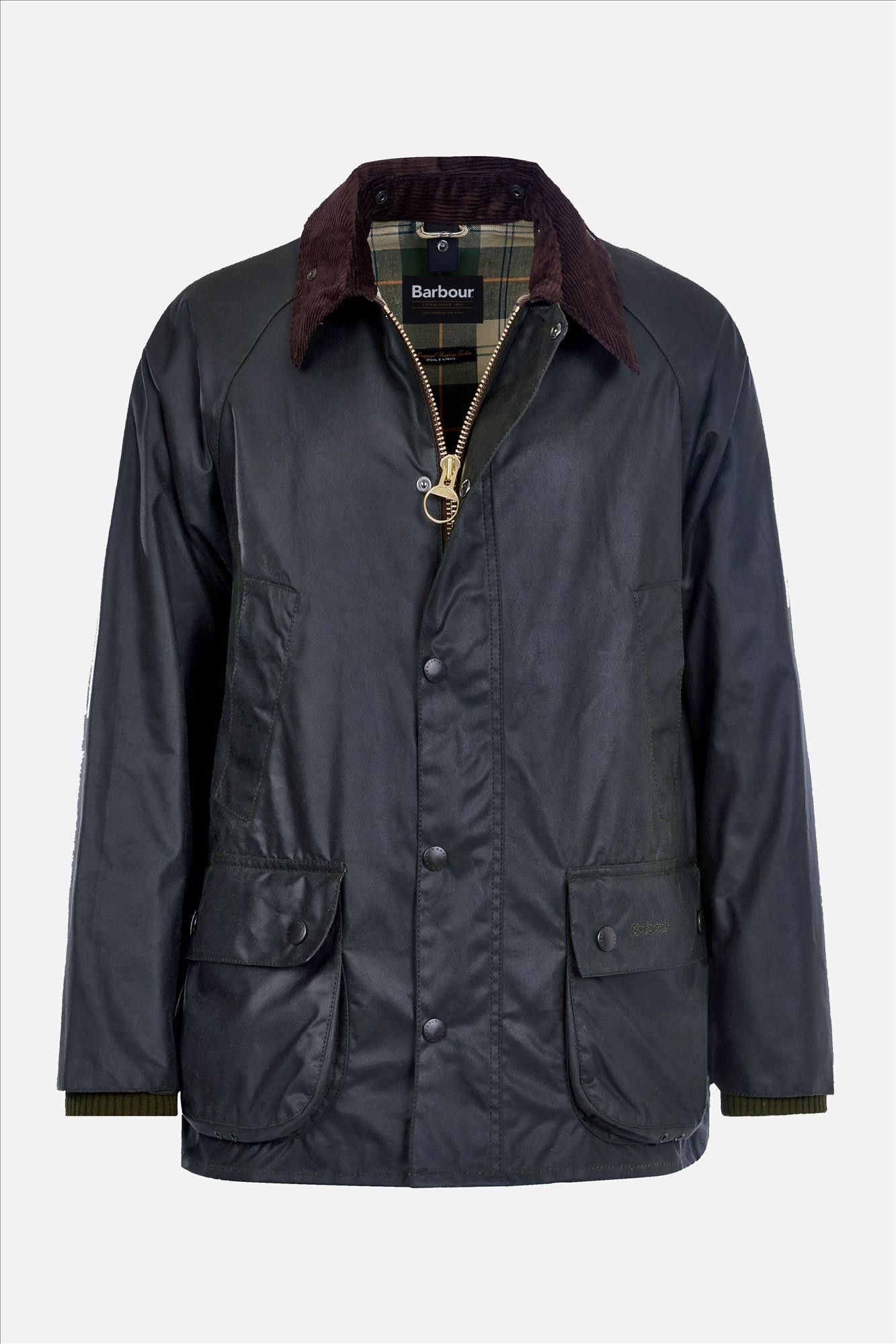 Barbour - Donkergroene Bedale Wax jas