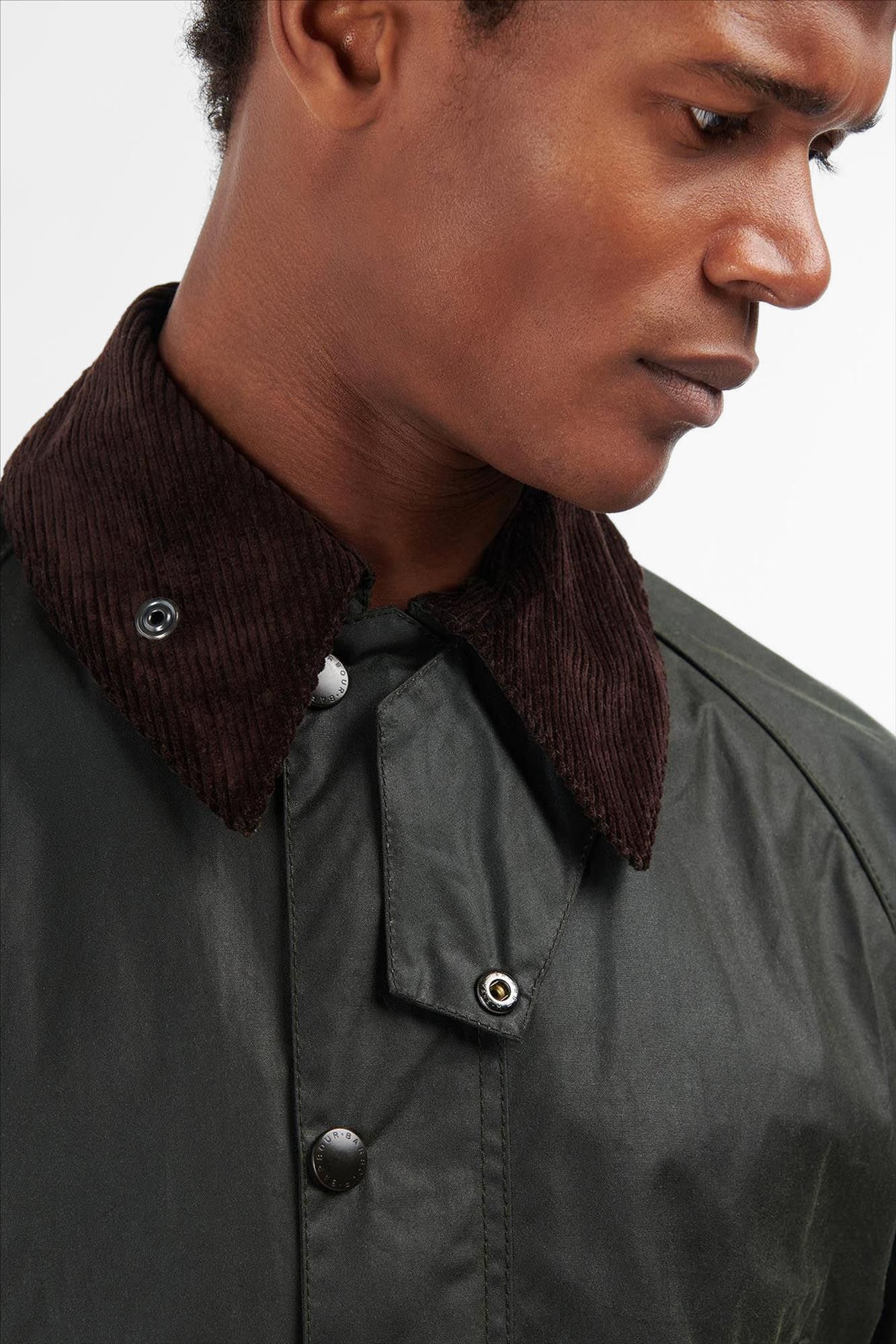 Barbour - Donkergroene Bedale Wax jas
