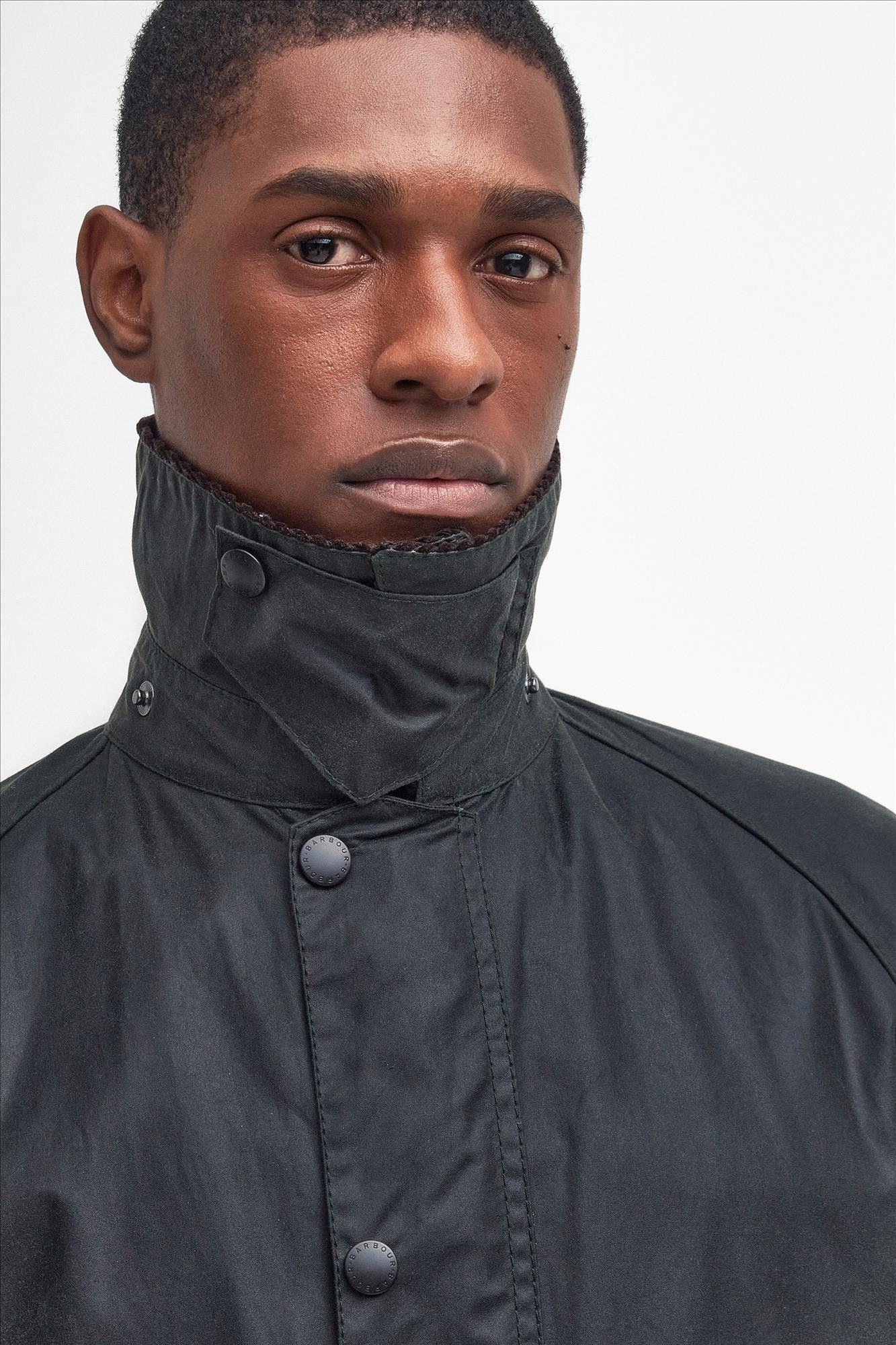 Barbour - Donkergroene Bedale Wax jas
