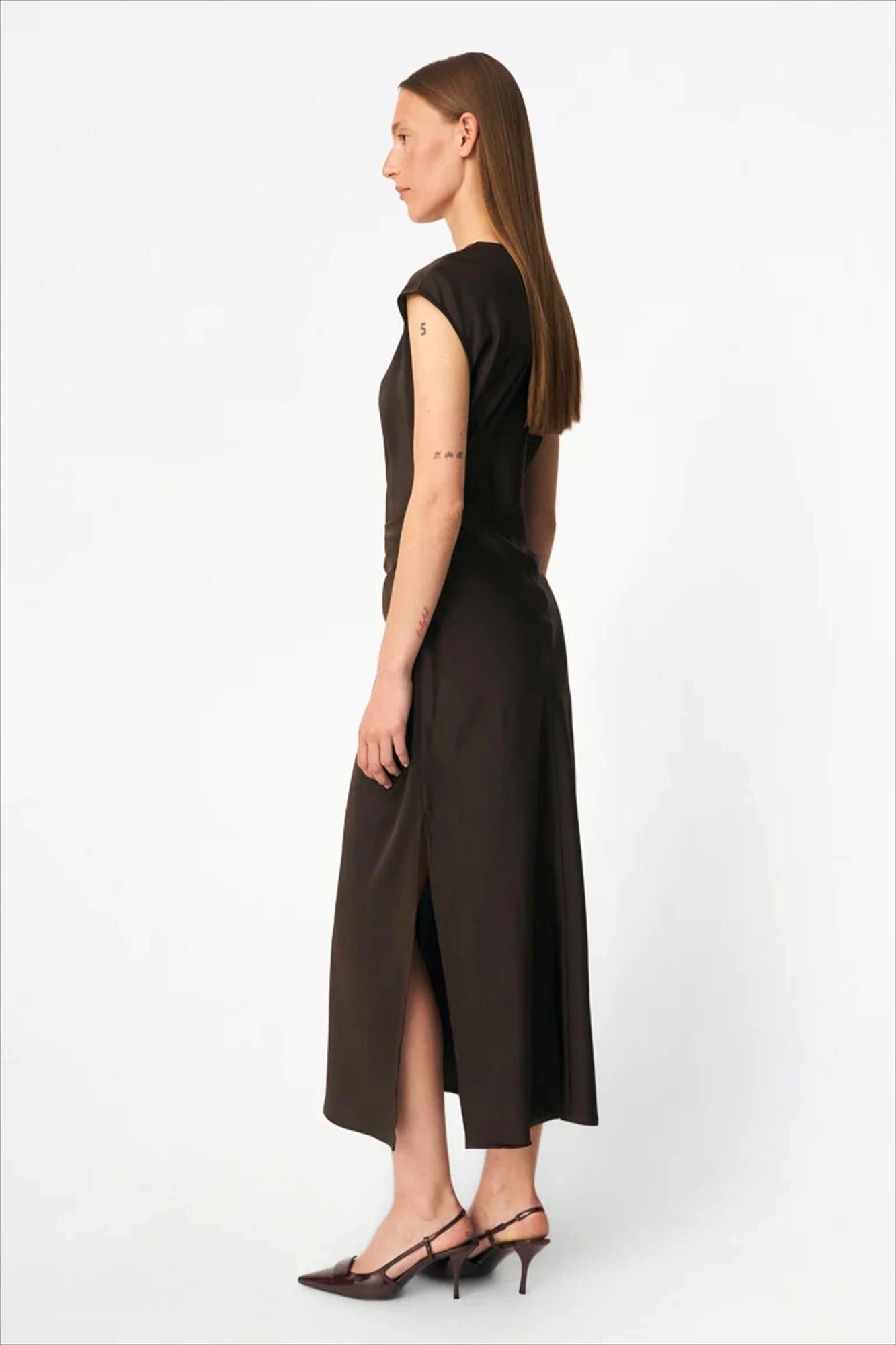Modström - Donkerbruine Tailor jurk