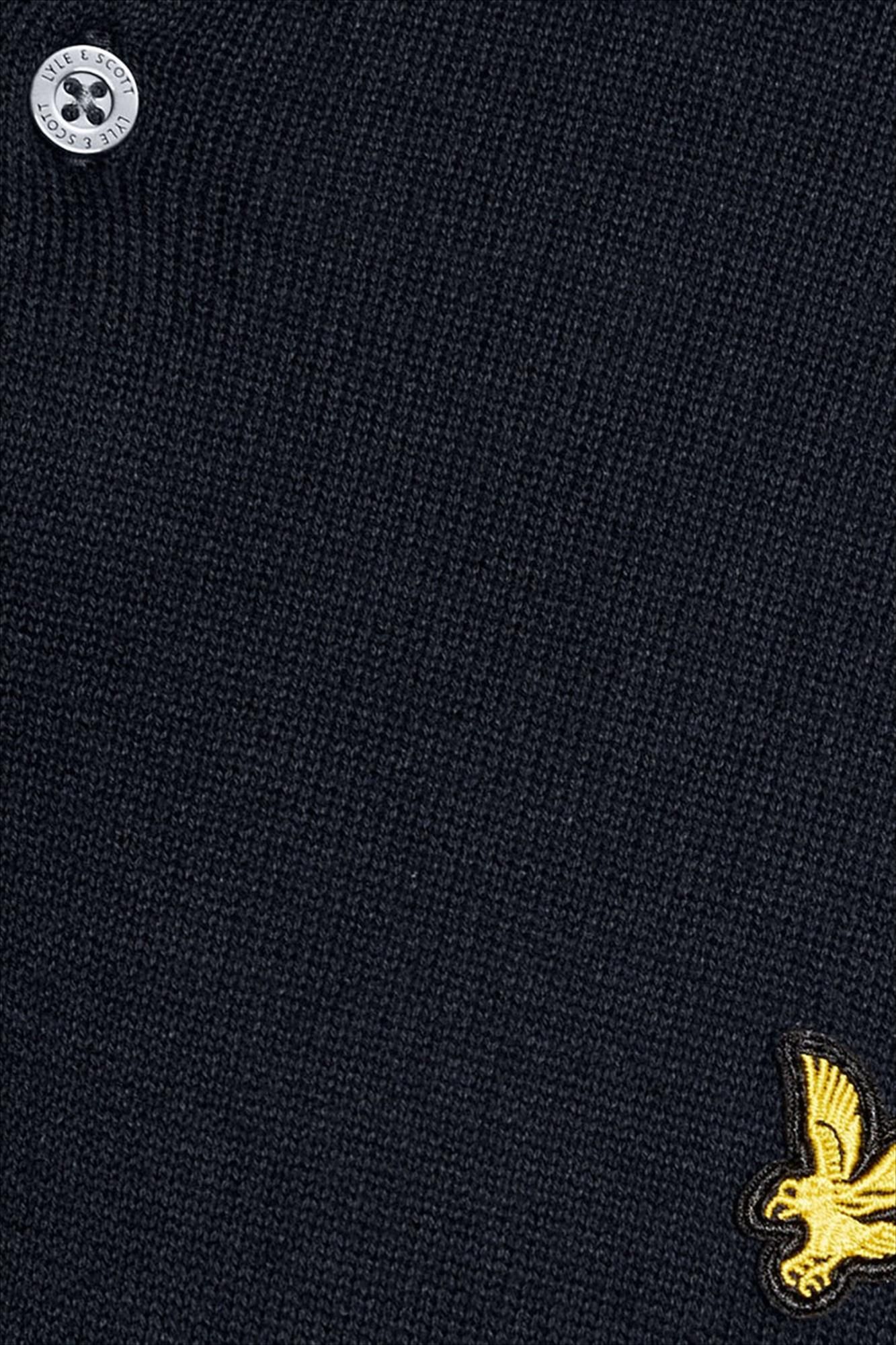 Lyle & Scott - Donkerblauwe Short Sleeve Knitted polo