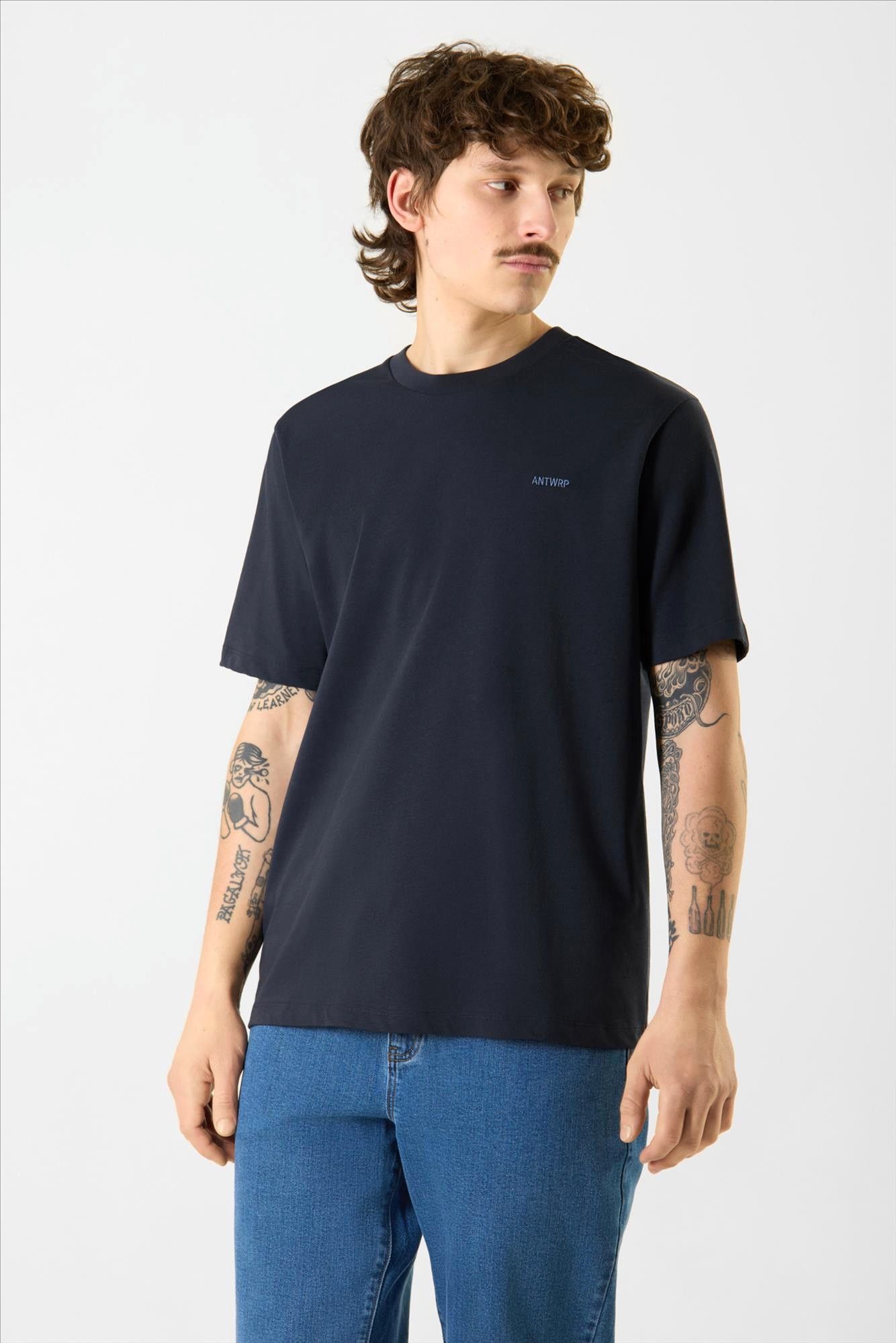 Antwrp - Donkerblauwe ANTWRP Backprint T-shirt