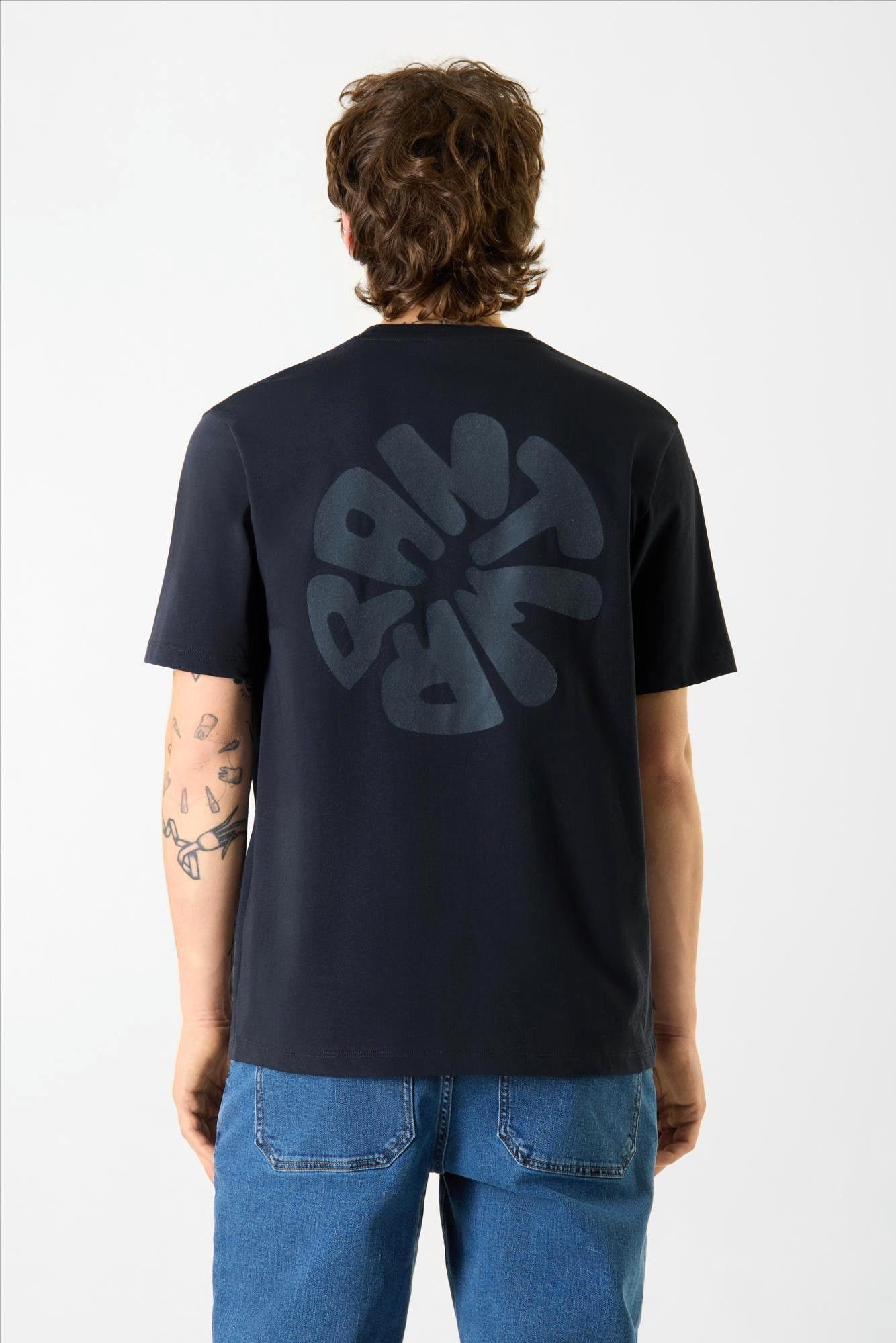 Antwrp - Donkerblauwe ANTWRP Backprint T-shirt