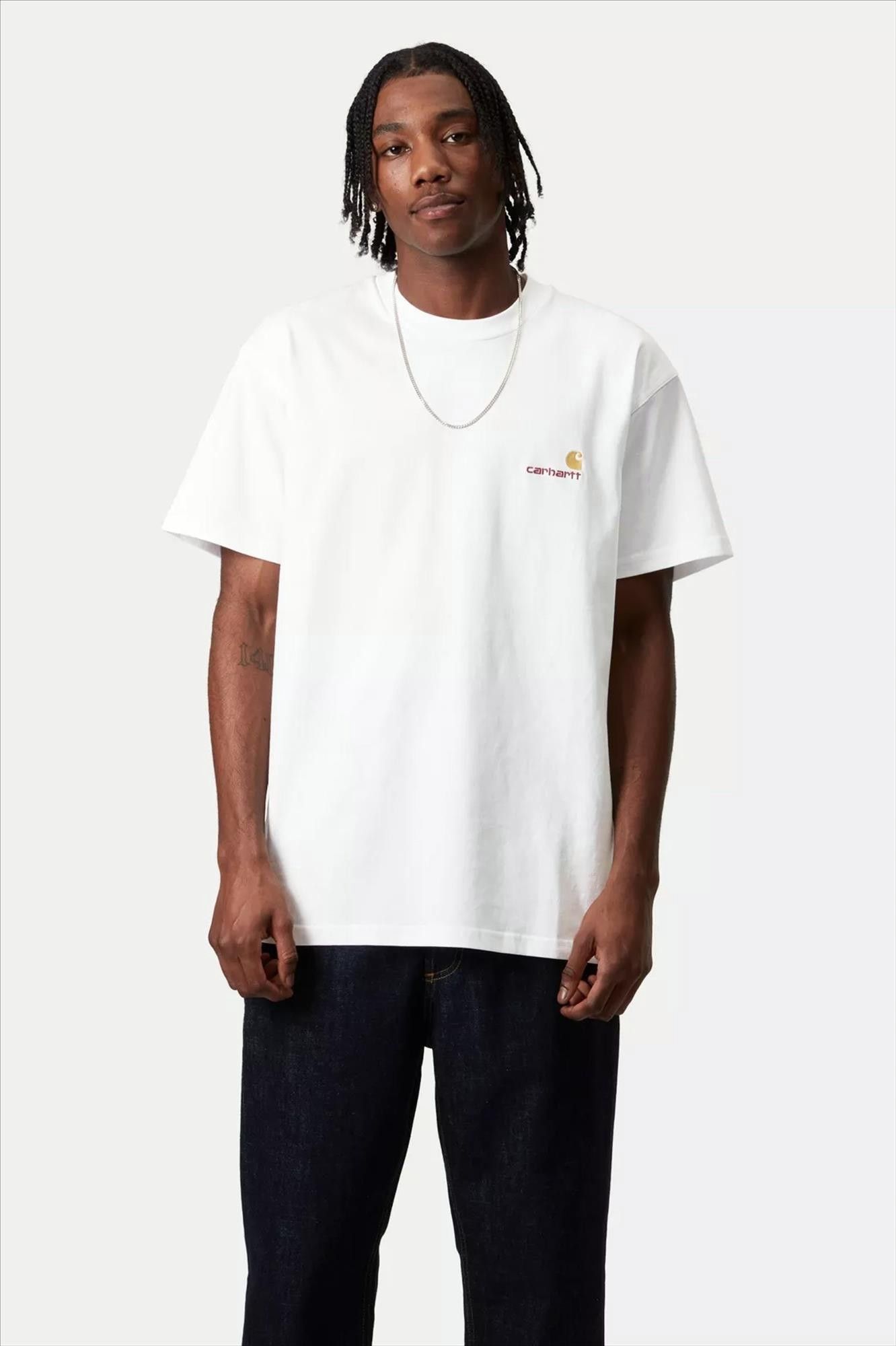 Carhartt WIP - Witte American Script T-shirt