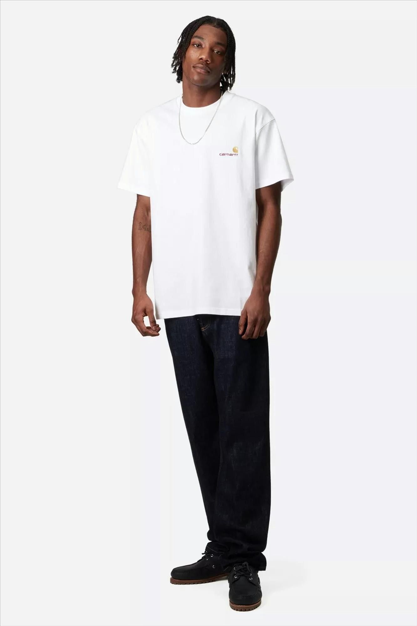 Carhartt WIP - Witte American Script T-shirt