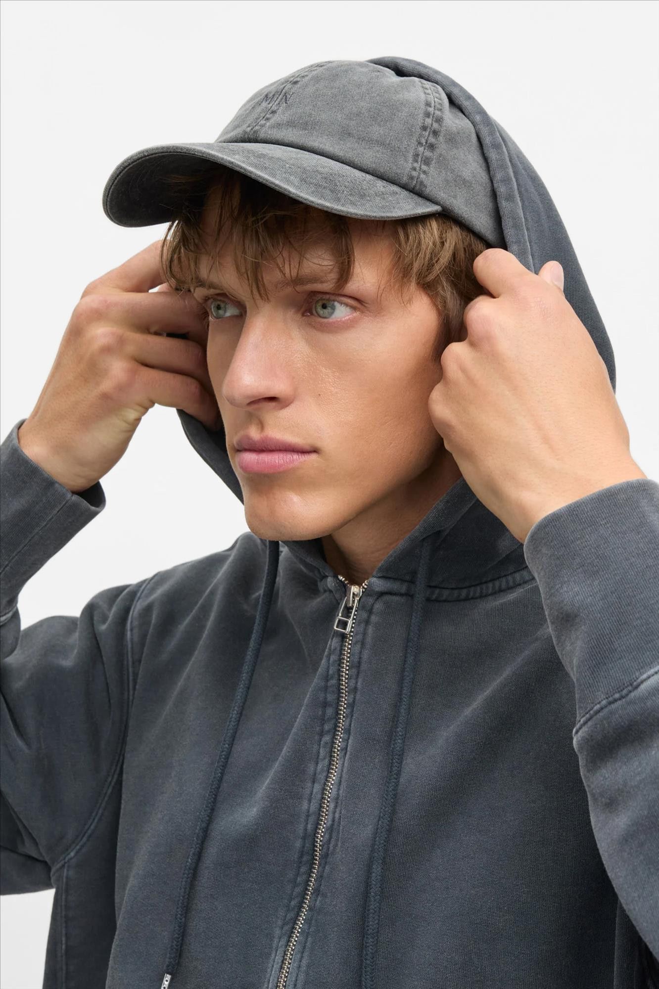 MADS NORGAARD - Donkergrijze Washed Coal pet
