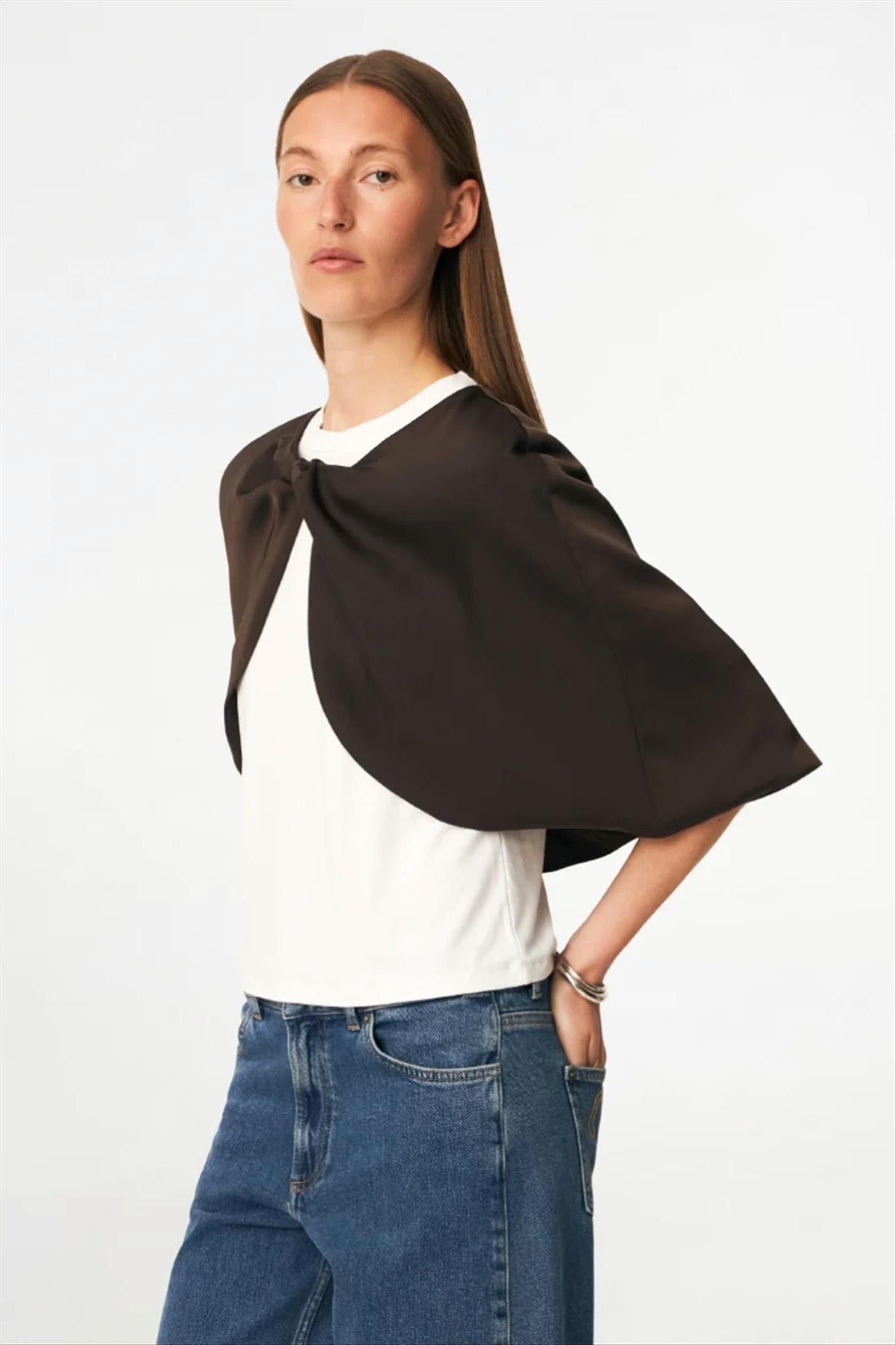 Modström - Donkerbruine Tailor cape
