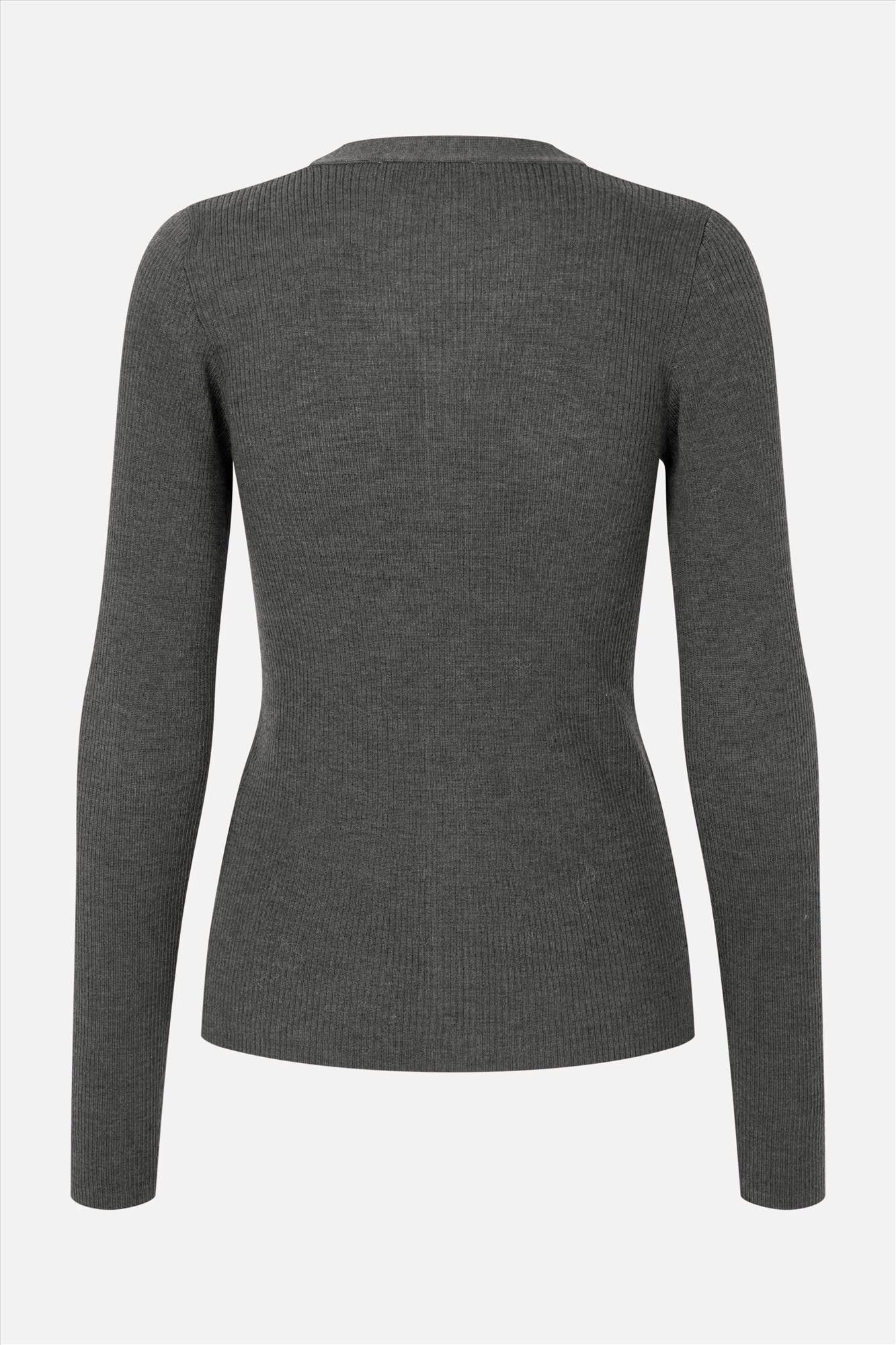 Modström - Donkergrijze Hiroki cardigan