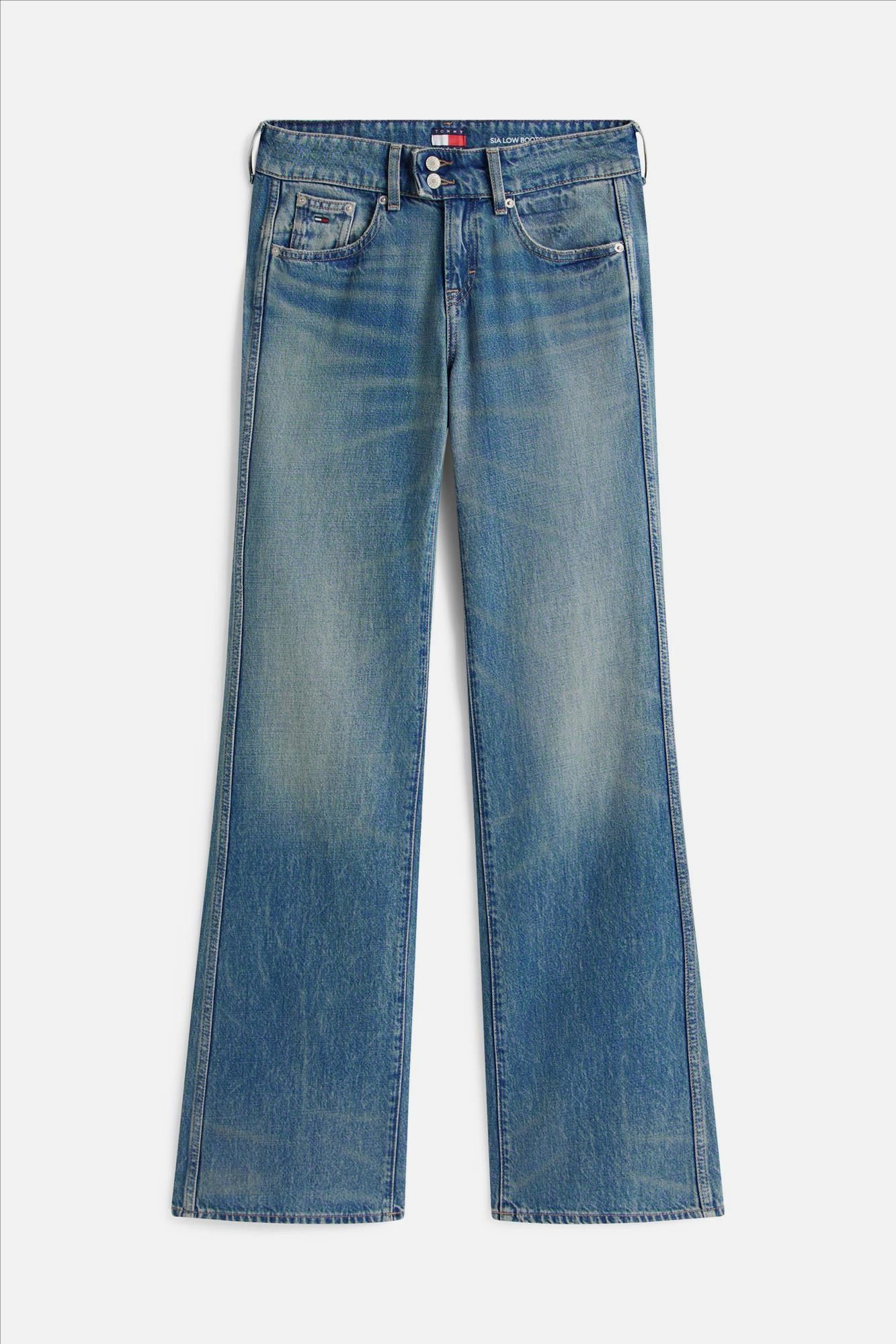 Tommy Jeans - Middenblauwe Sia low bootcut jeans