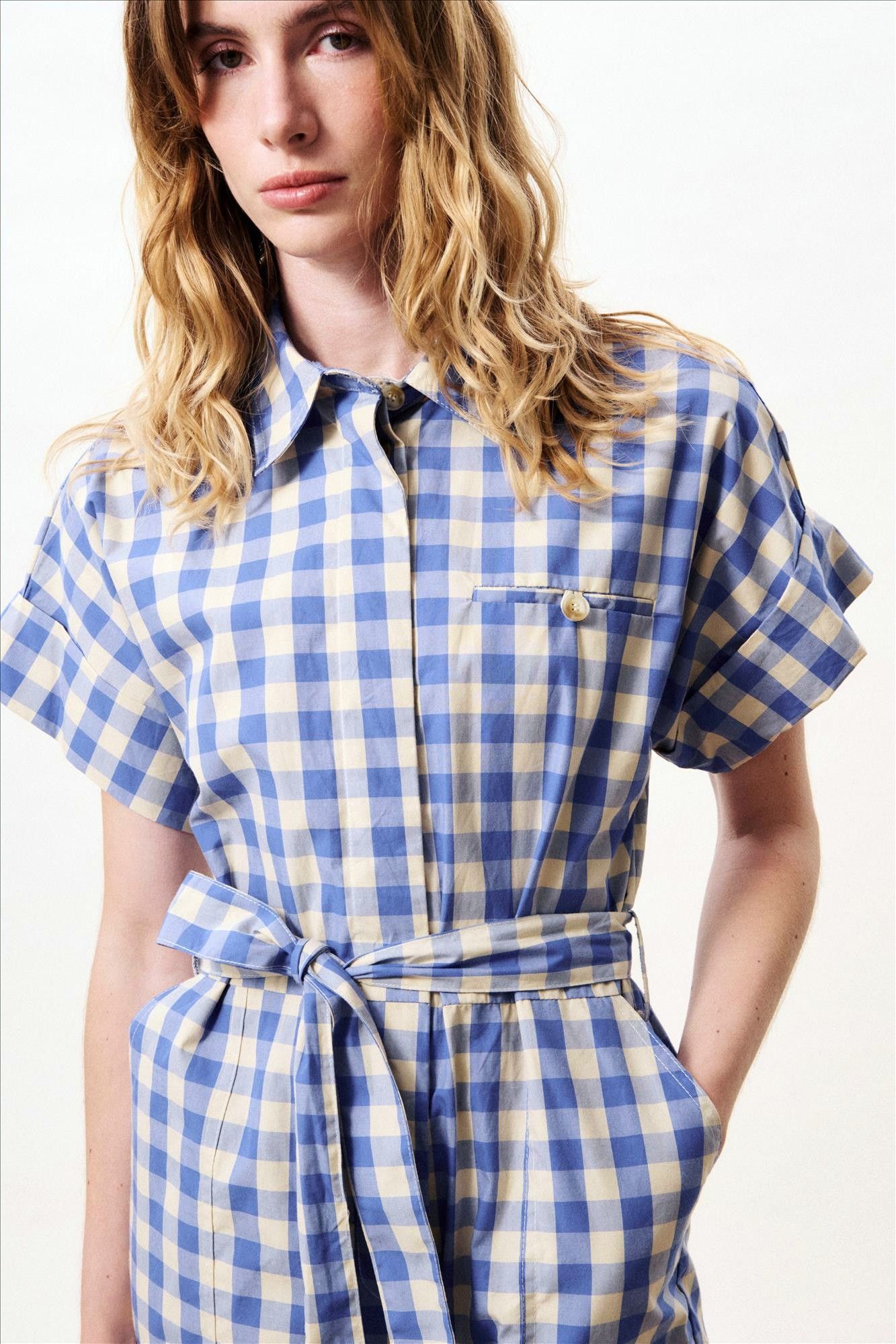 FRNCH - Blauwe Oceanus jumpsuit