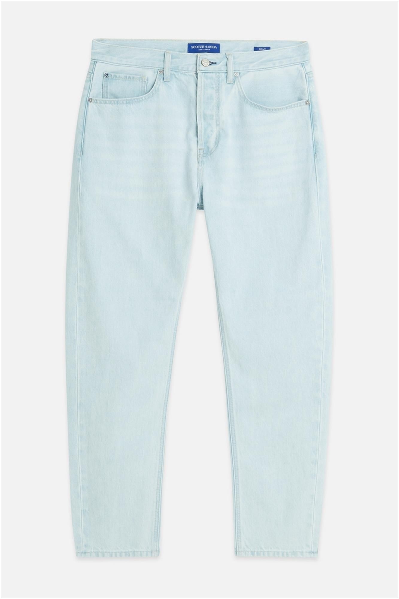 Scotch & Soda - Lichtblauwe Dean loose tapered jeans