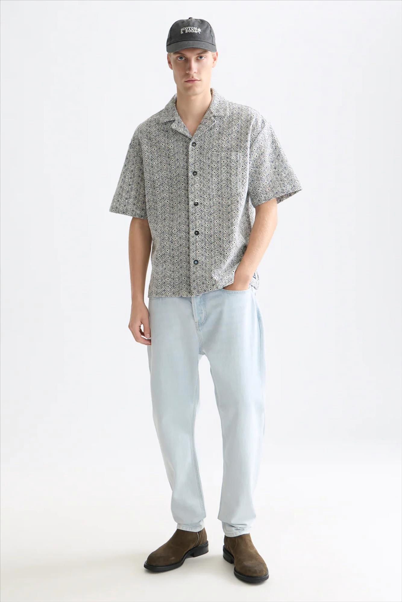 Scotch & Soda - Lichtblauwe Dean loose tapered jeans