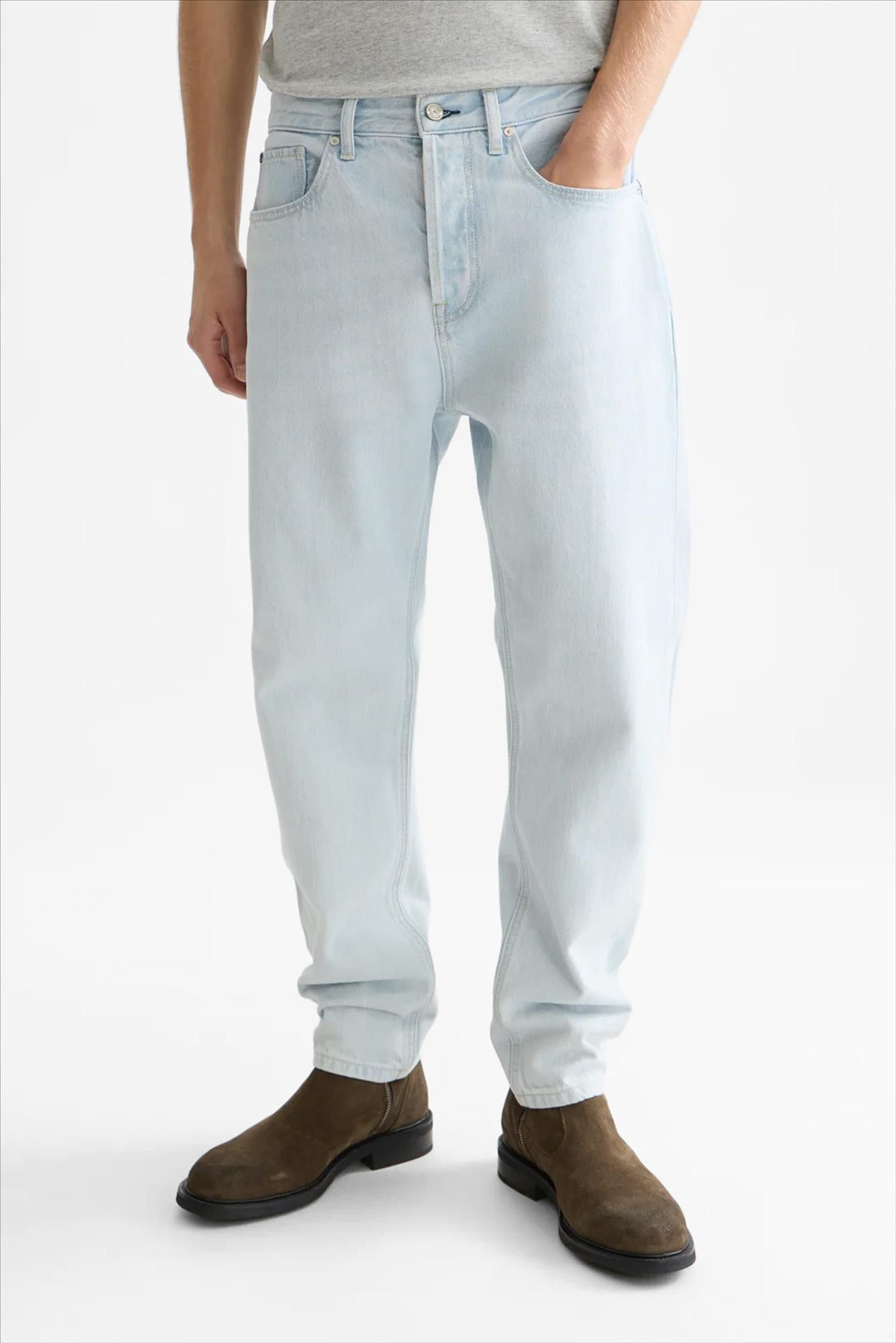 Scotch & Soda - Lichtblauwe Dean loose tapered jeans