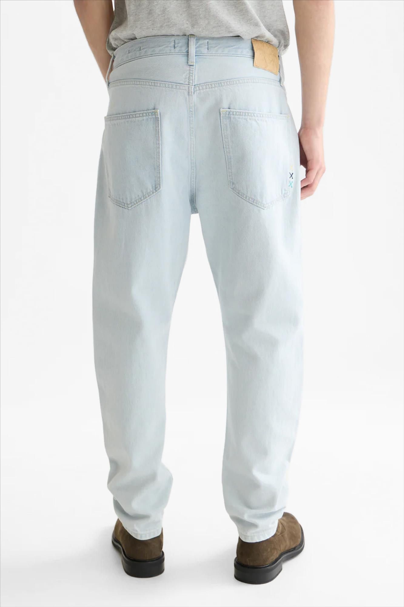 Scotch & Soda - Lichtblauwe Dean loose tapered jeans