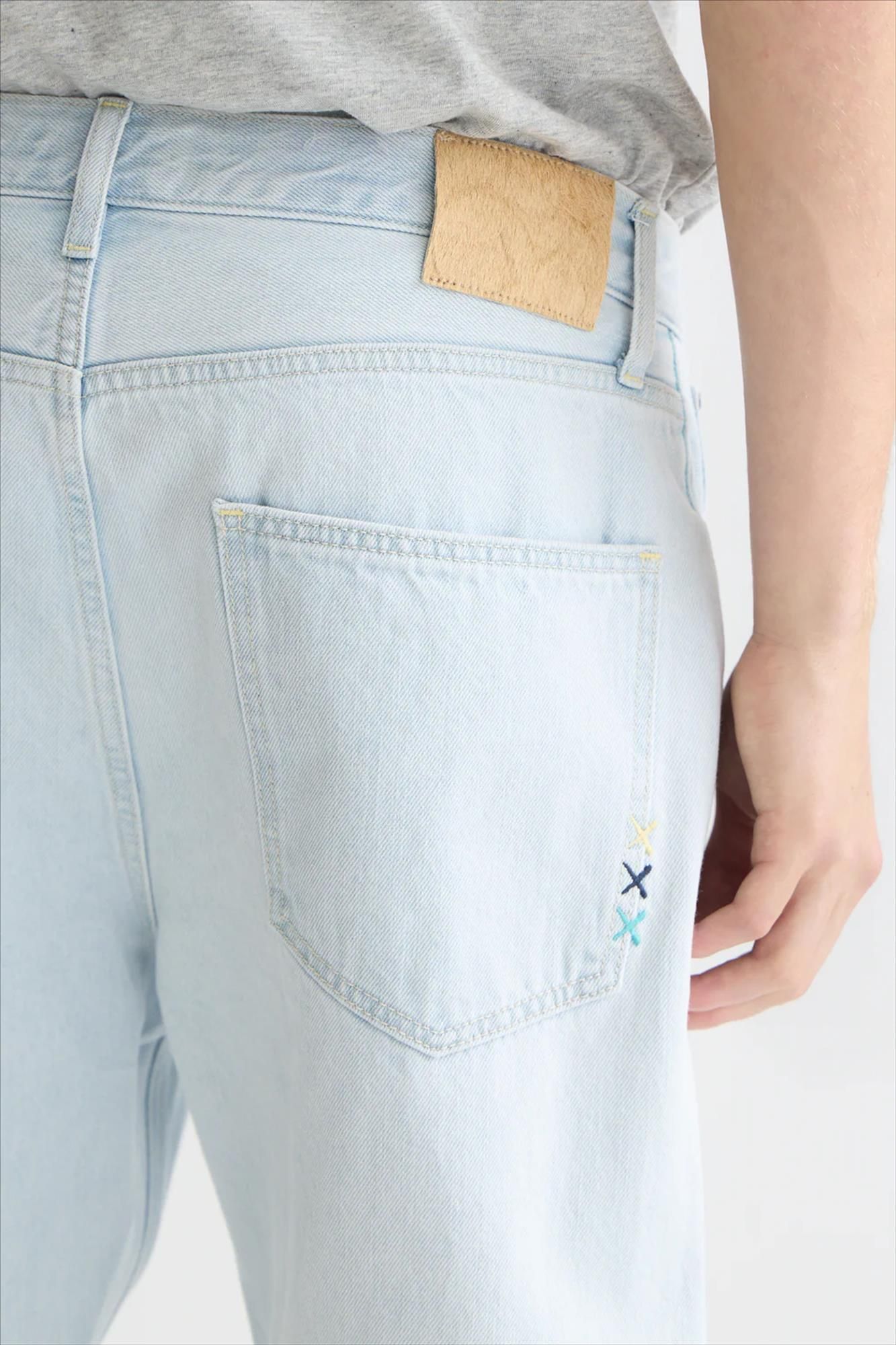 Scotch & Soda - Lichtblauwe Dean loose tapered jeans