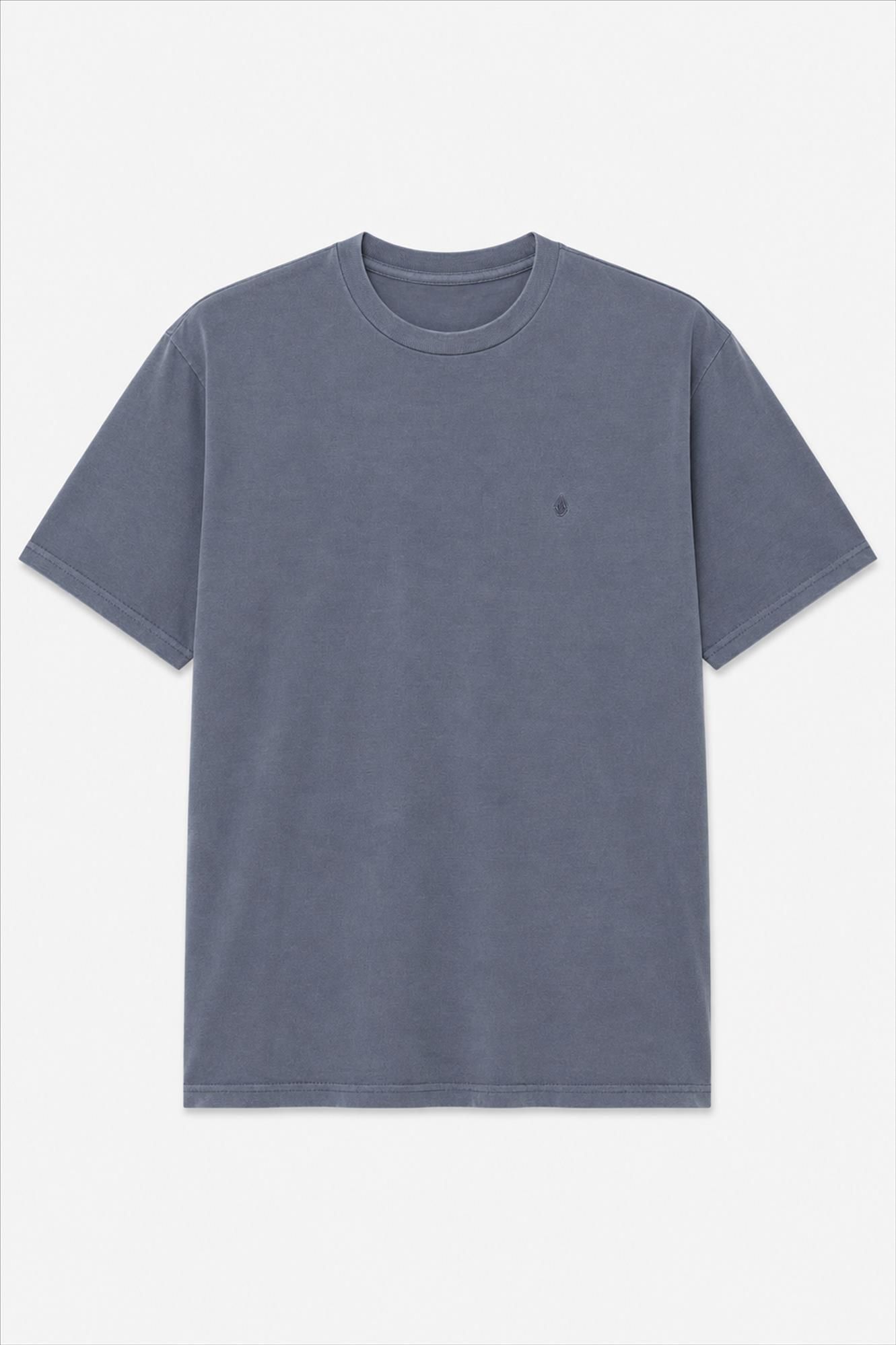 Volcom - Grijsblauwe Solid Stone T-shirt