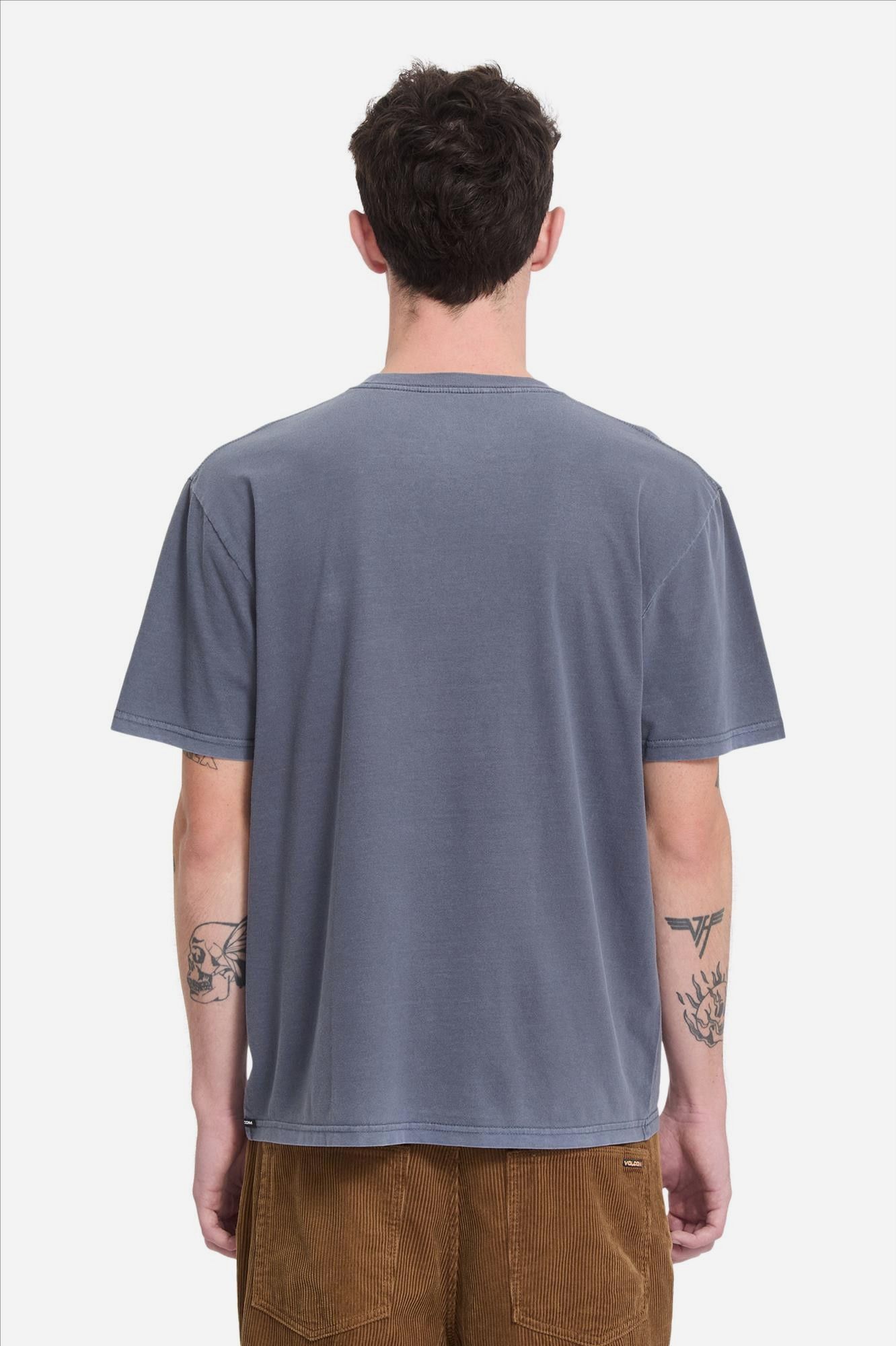 Volcom - Grijsblauwe Solid Stone T-shirt
