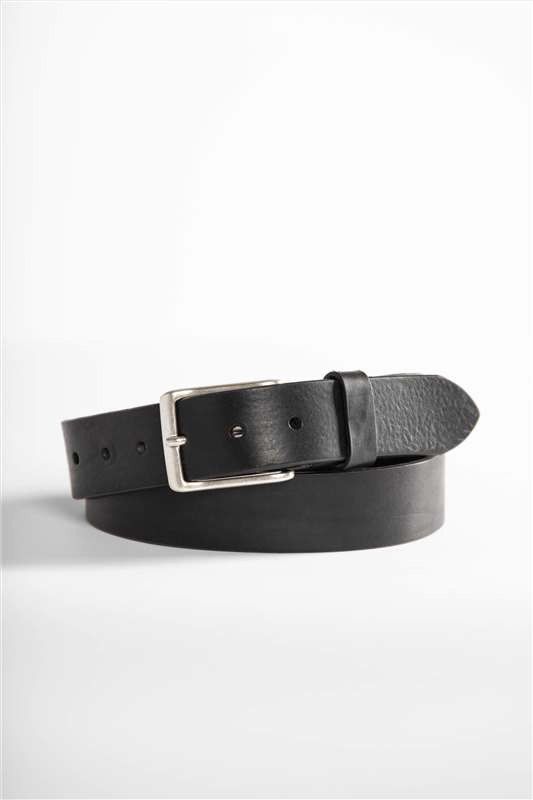Vano - Zwarte lederen riem