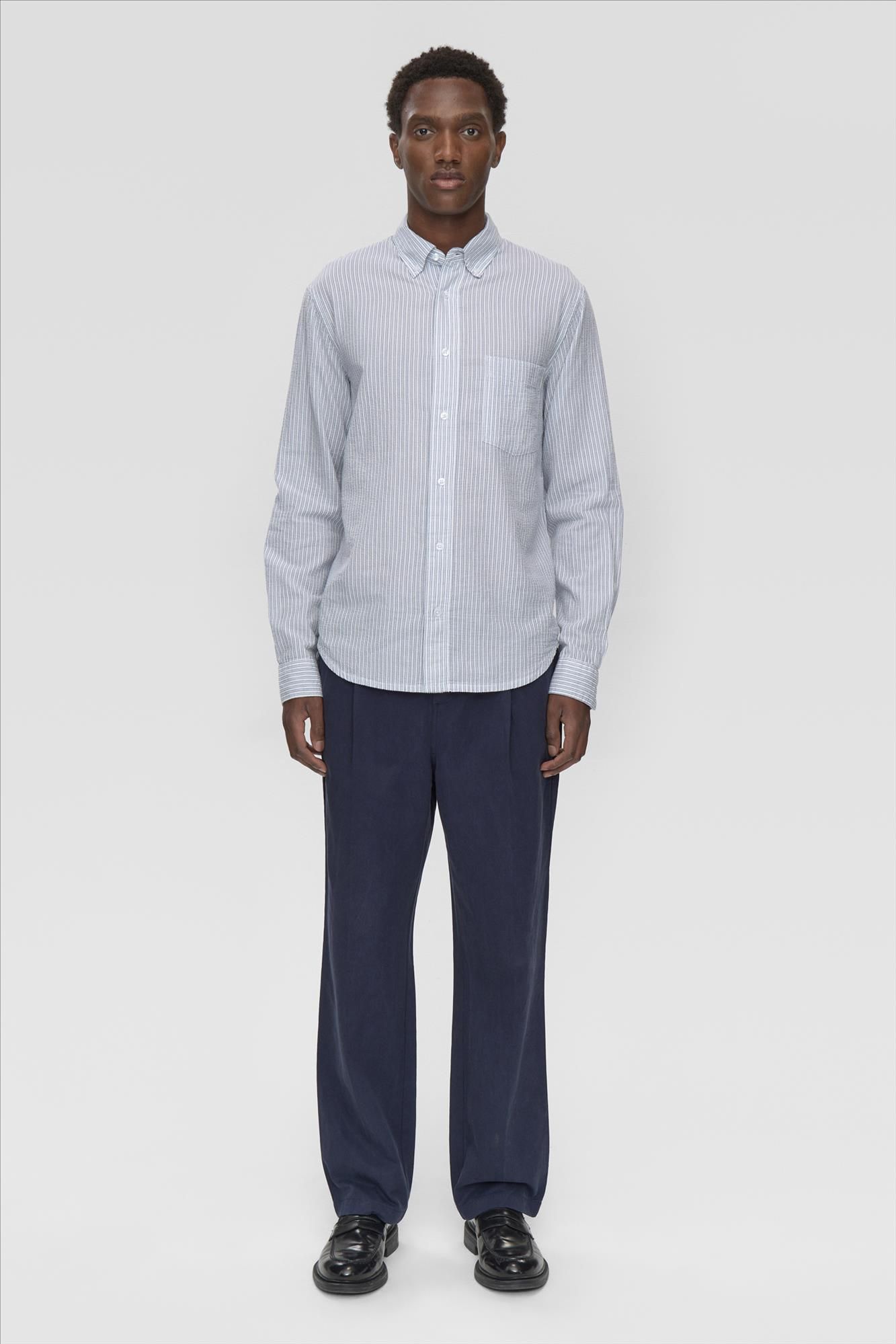 Minimum - Donkerblauwe Tucker relaxed broek