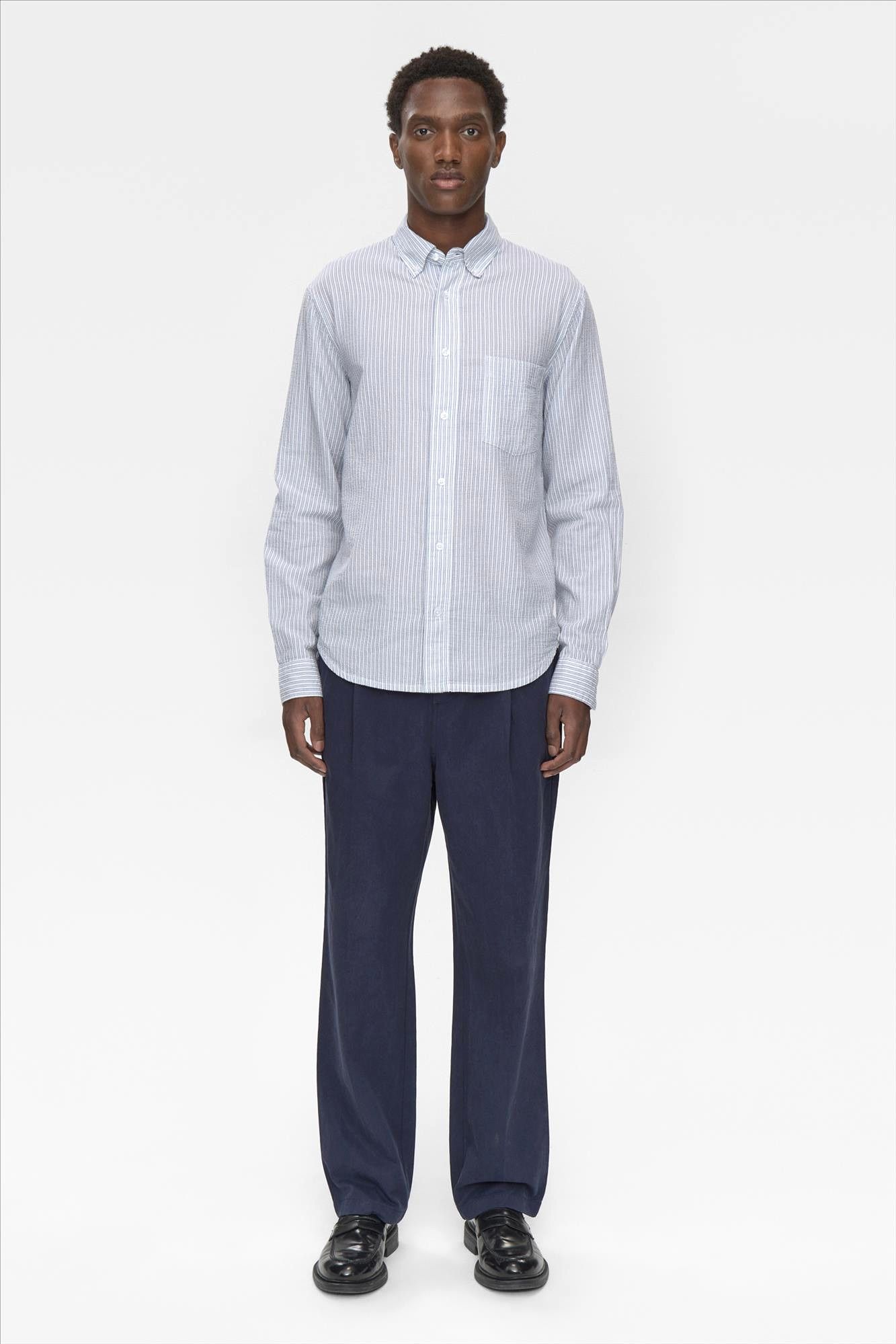 Minimum - Donkerblauwe Tucker relaxed broek