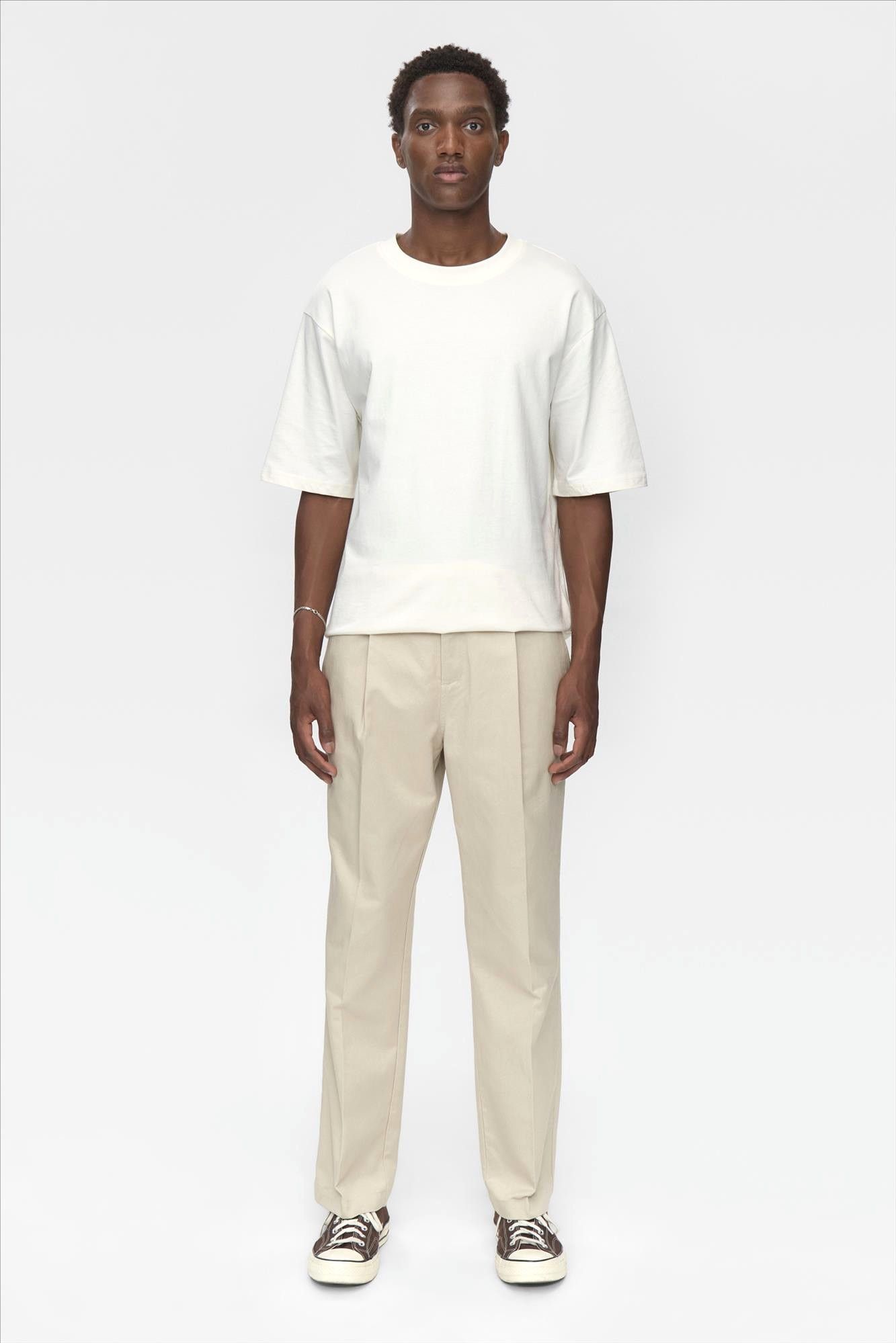 Minimum - Beige Tucker broek