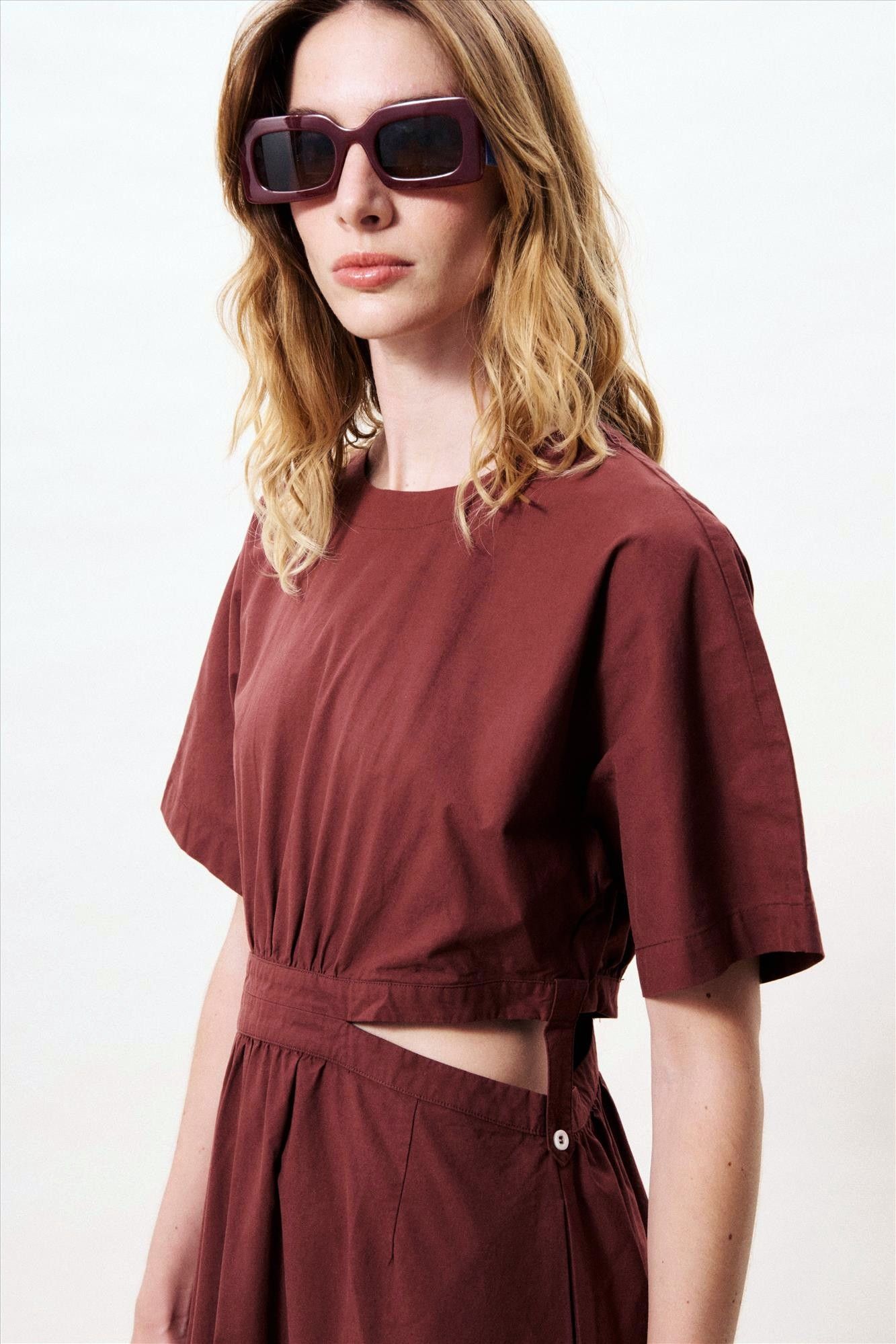 FRNCH - Bordeaux Mavera jurk