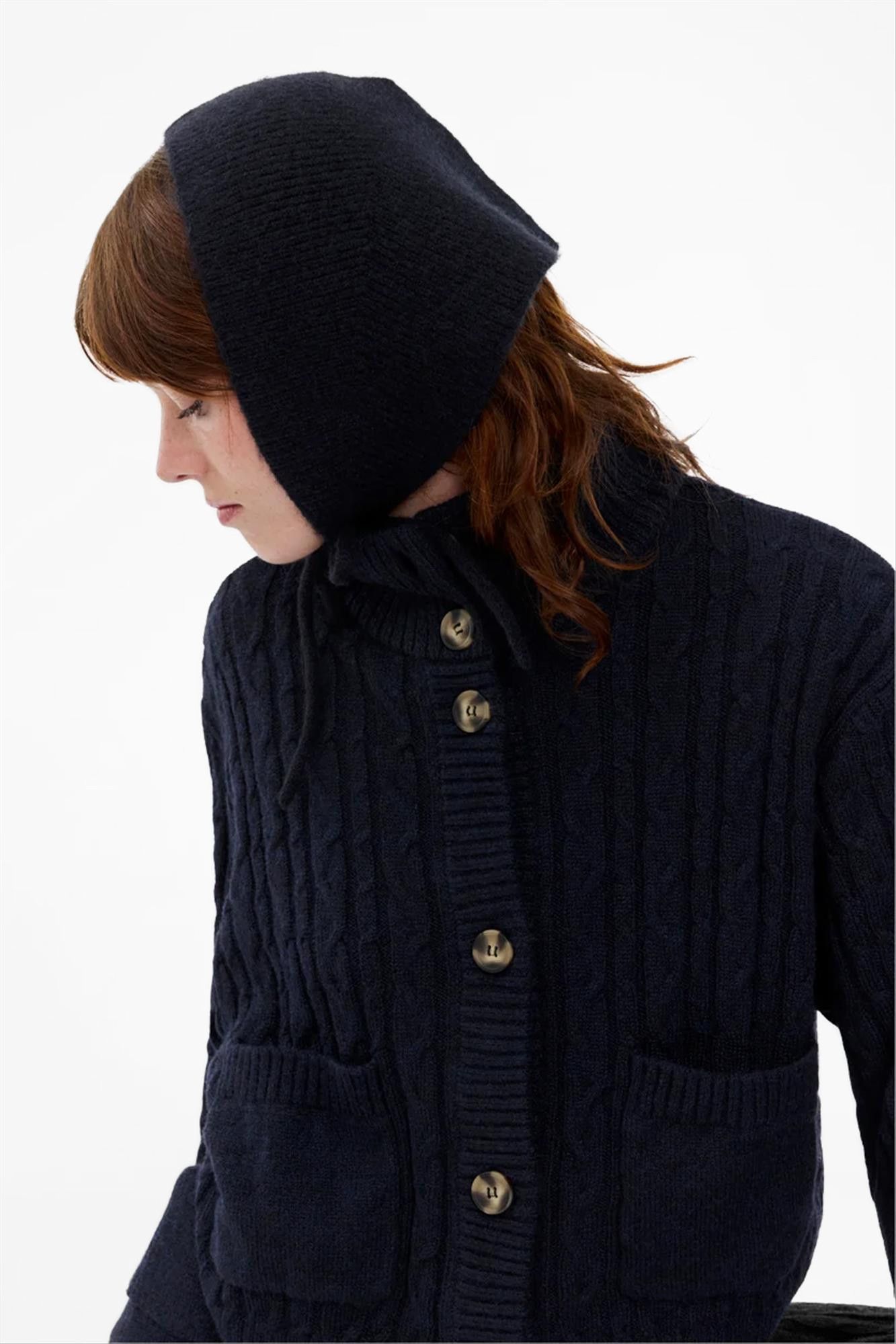Modström - Donkerblauwe Josefine muts & wanten