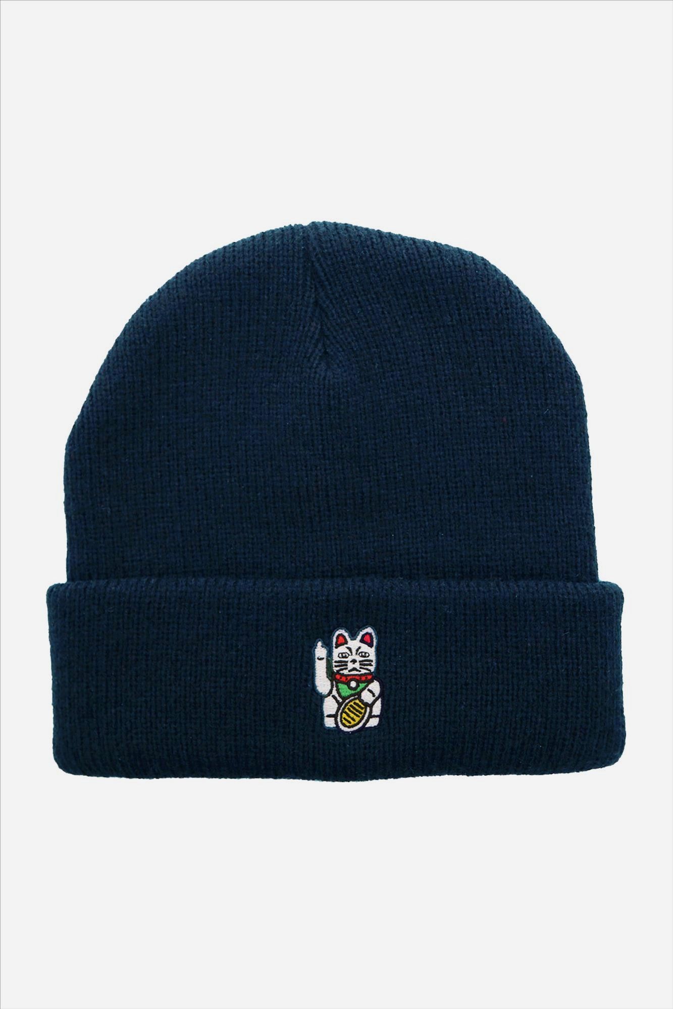 Iriedaily - Donkerblauwe Bye Bye Cat muts
