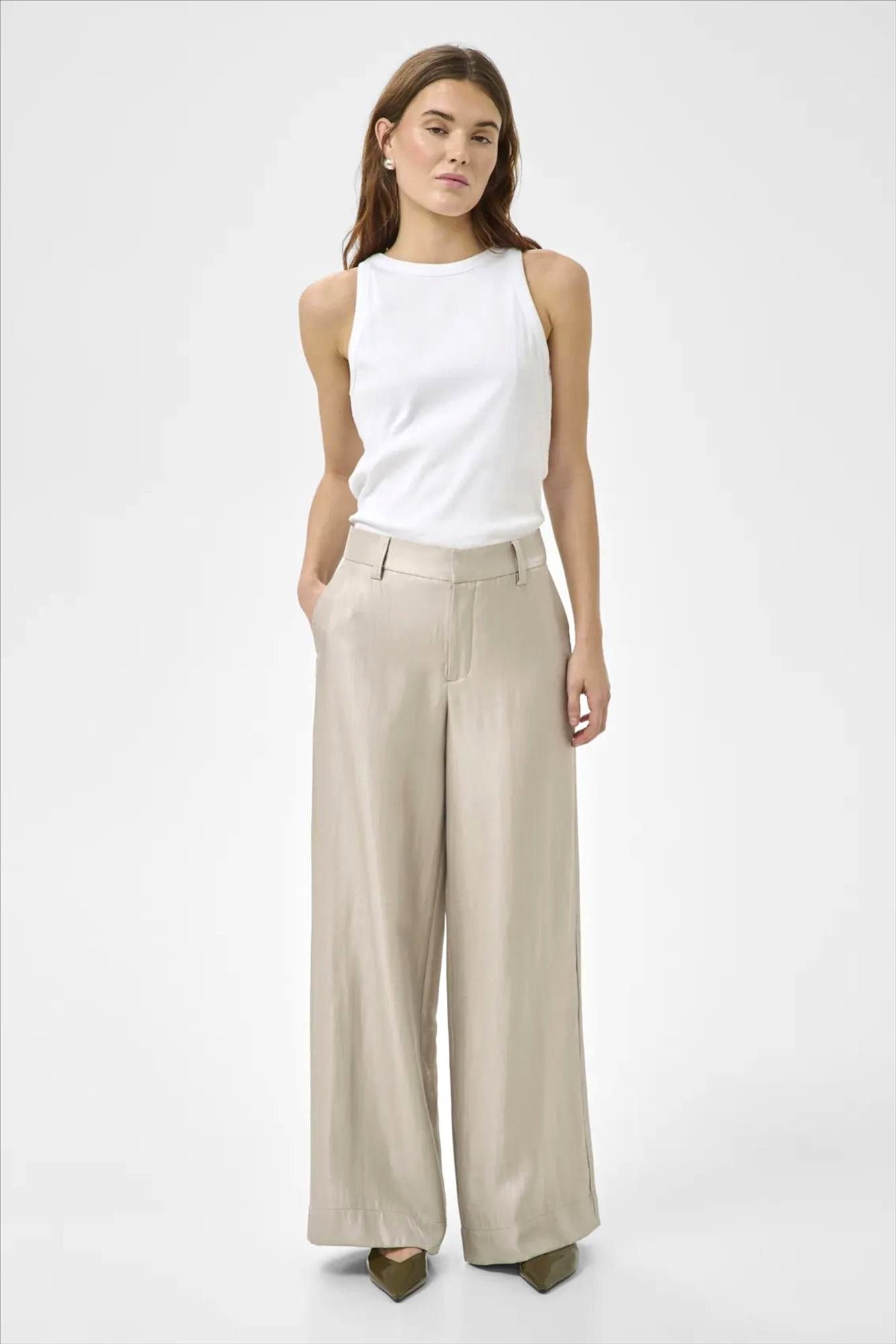 My Essential Wardrobe - Gouden Shine Wide broek