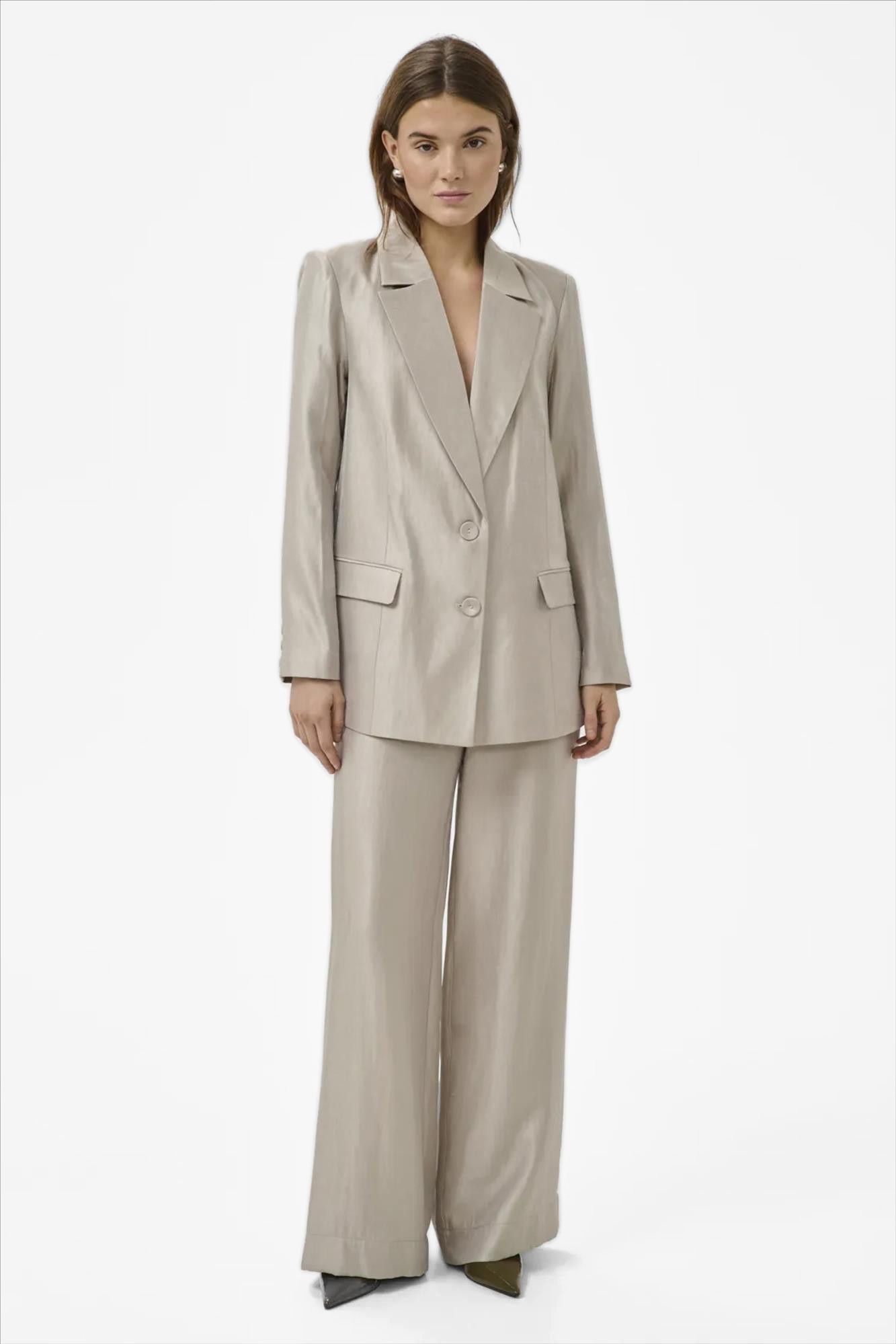 My Essential Wardrobe - Gouden Shine Wide broek