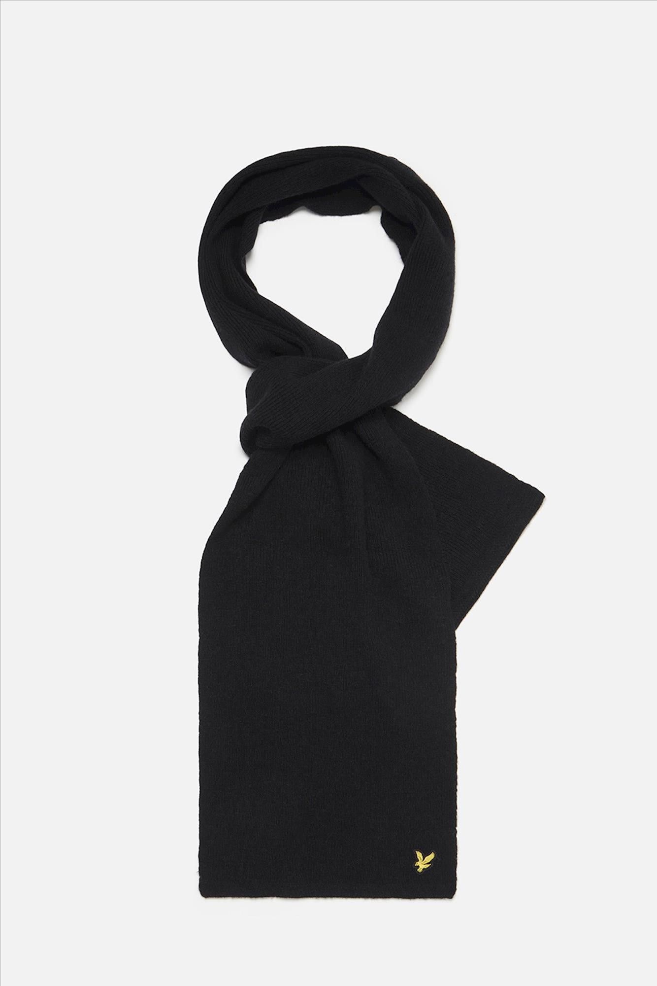 Lyle & Scott - Zwarte Racked Rib sjerp