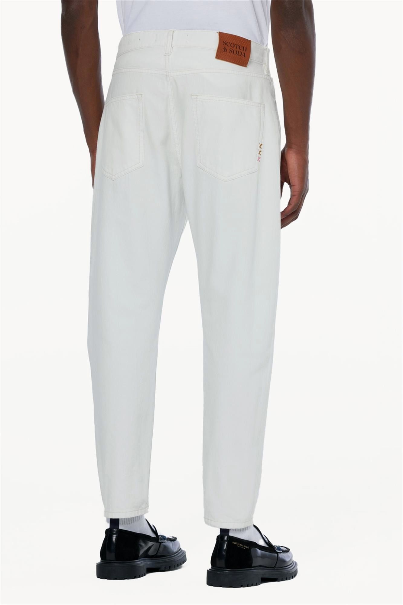 Scotch & Soda - Witte Dean Loose Tapered jeans