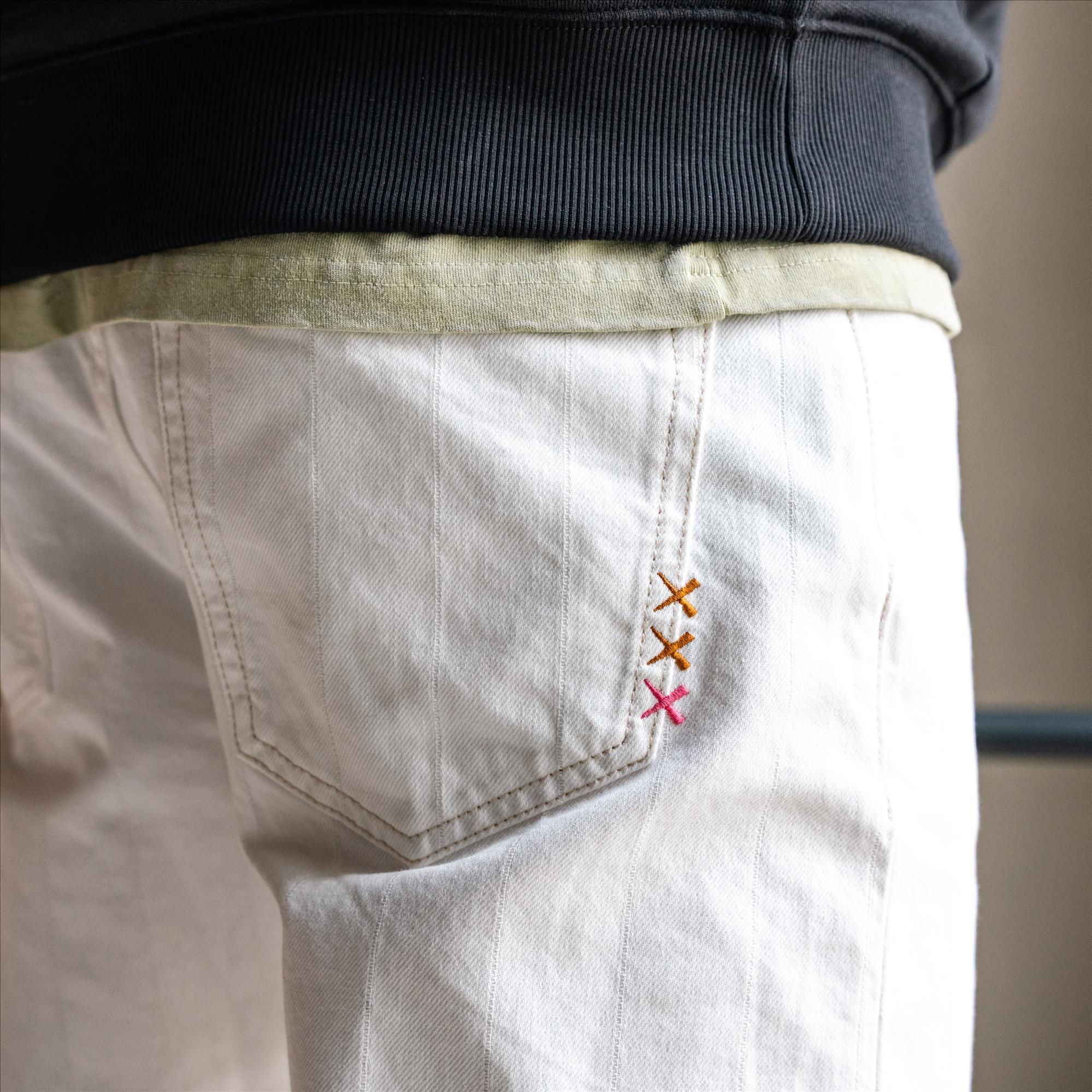 Scotch & Soda - Witte Dean Loose Tapered jeans