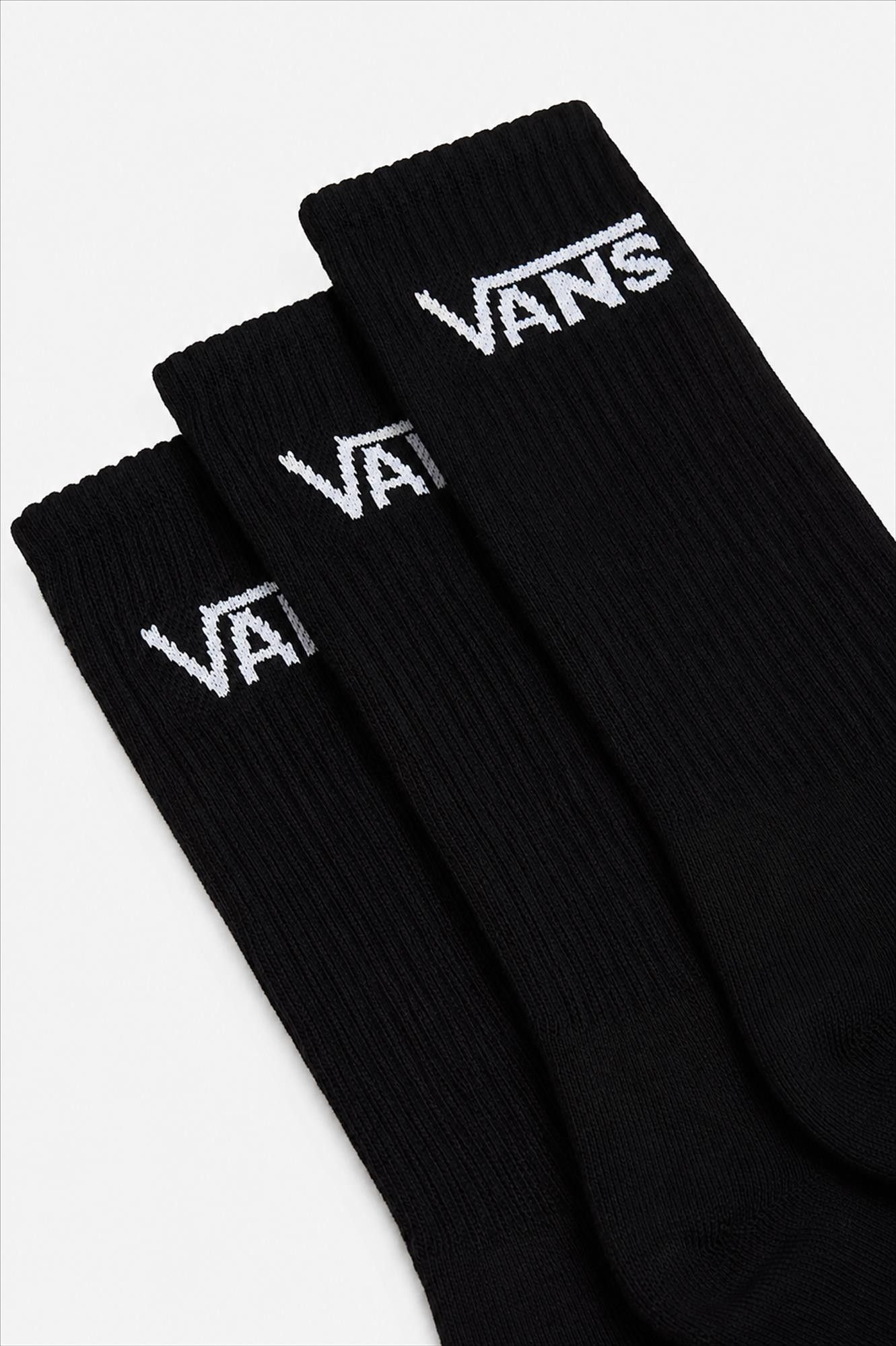 Vans  - Zwarte Classic 3-pack sokken, maat: 42,5-47