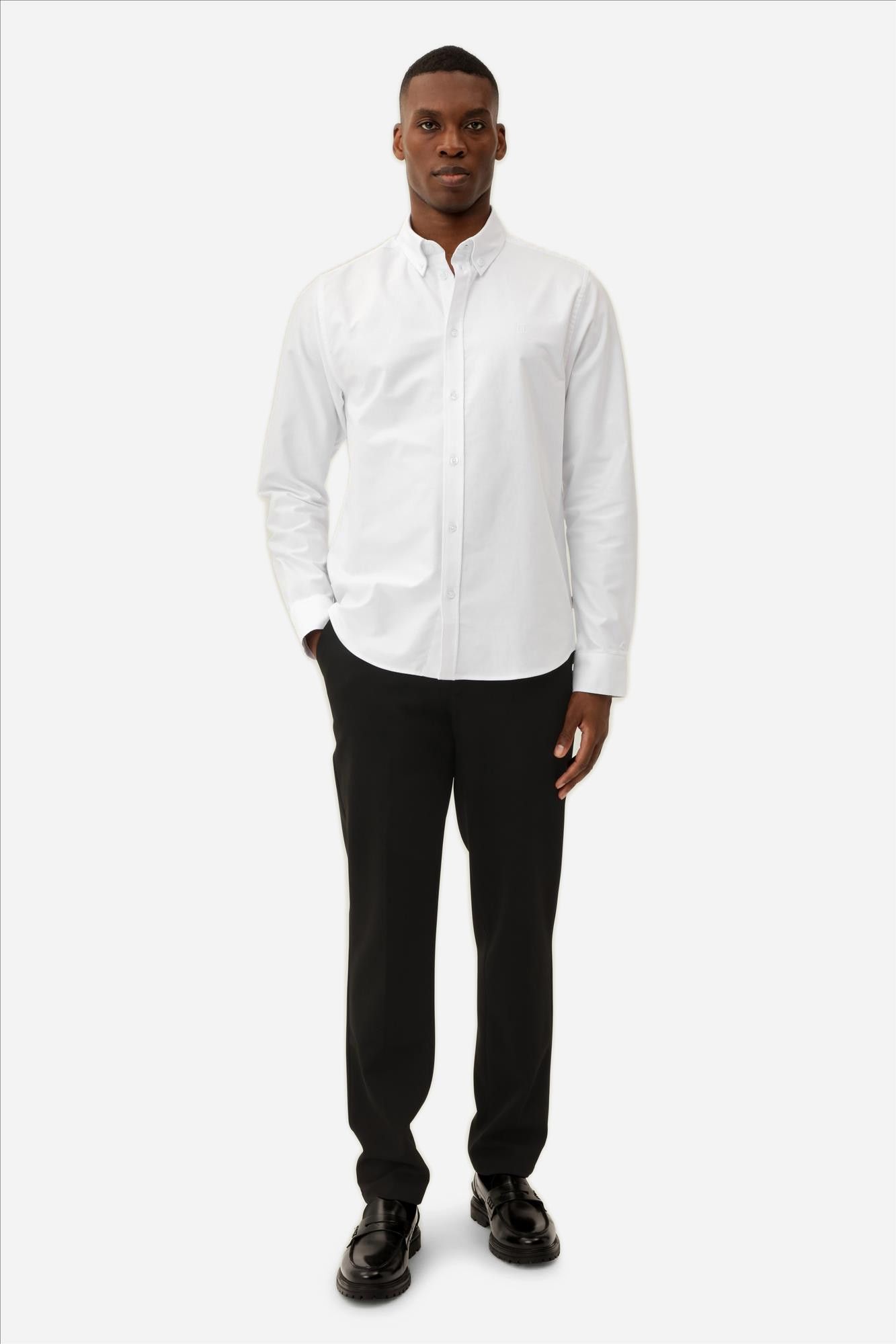 LES DEUX  - Wit Konrad Oxford hemd