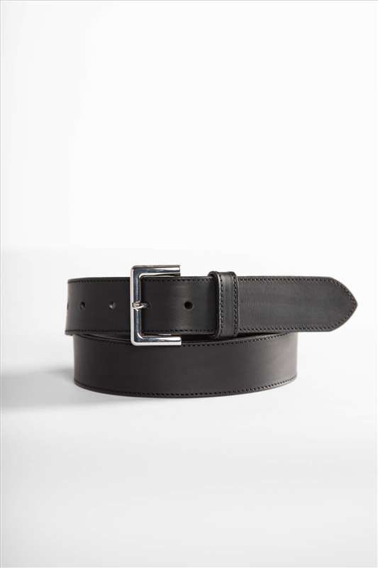 Vano - Lederen Zwarte riem