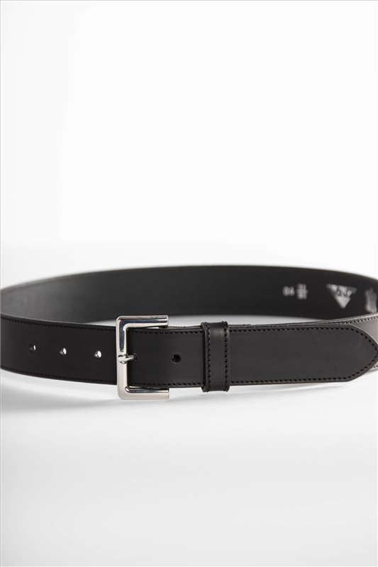 Vano - Lederen Zwarte riem