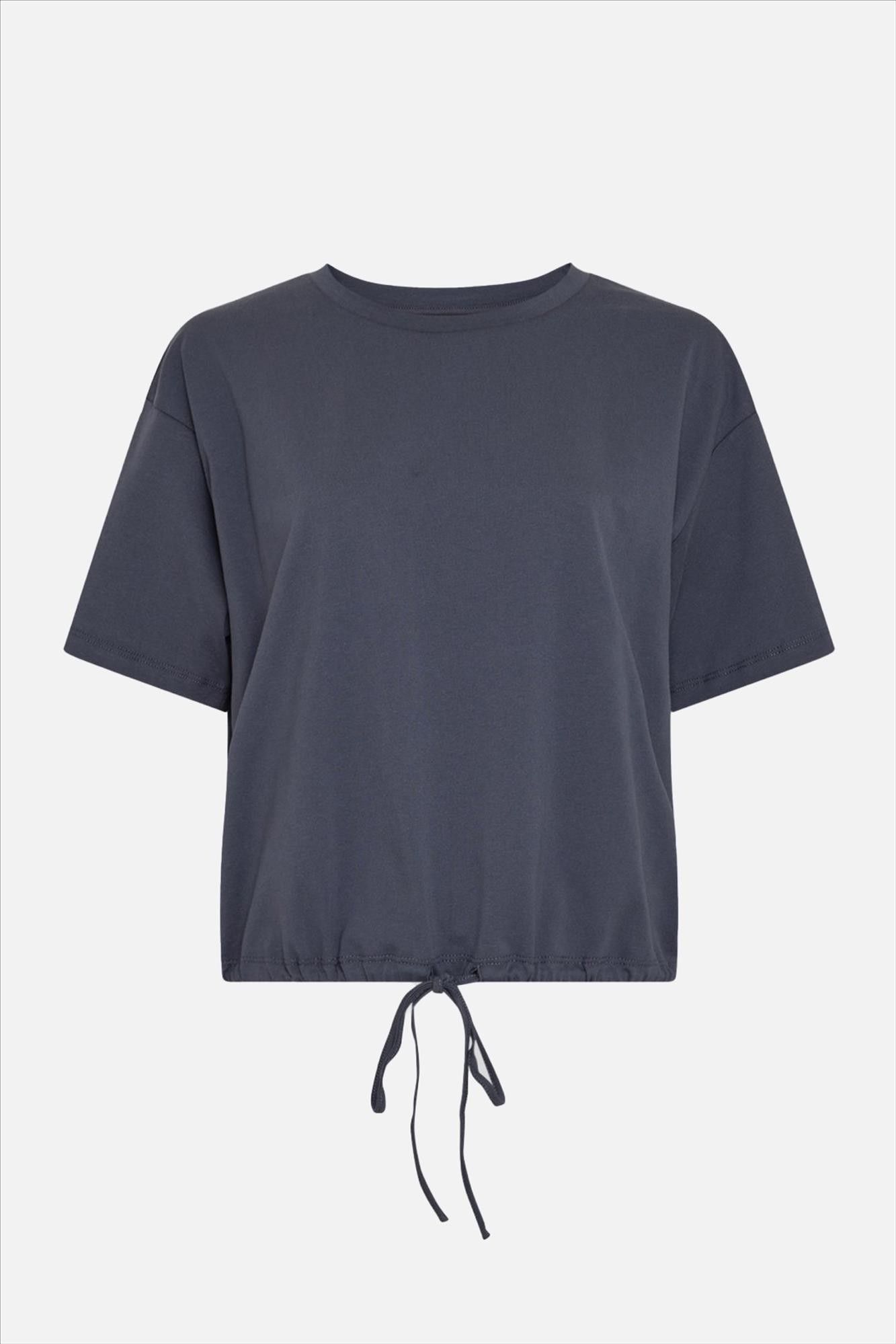 MSCH COPENHAGEN - Grijsblauwe Datte T-shirt