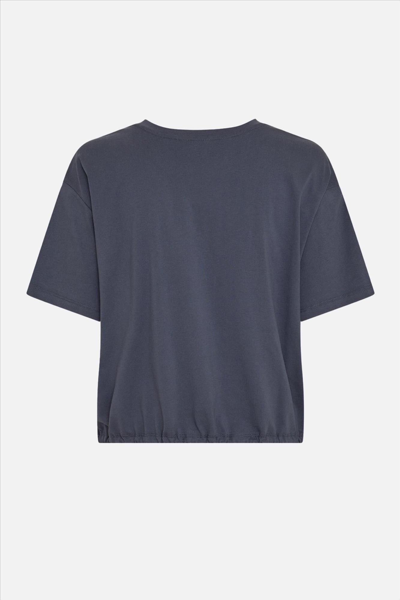 MSCH COPENHAGEN - Grijsblauwe Datte T-shirt