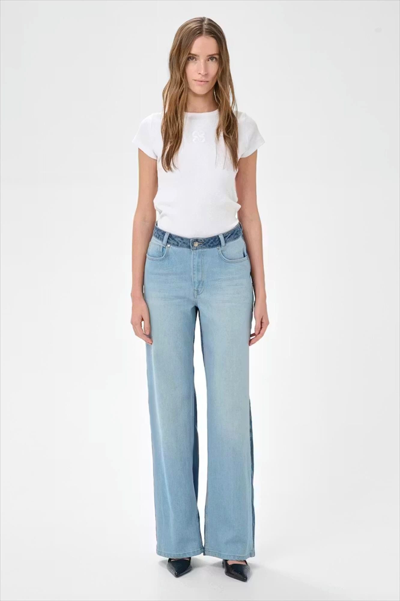 My Essential Wardrobe - Blauwe Louis straight jeans